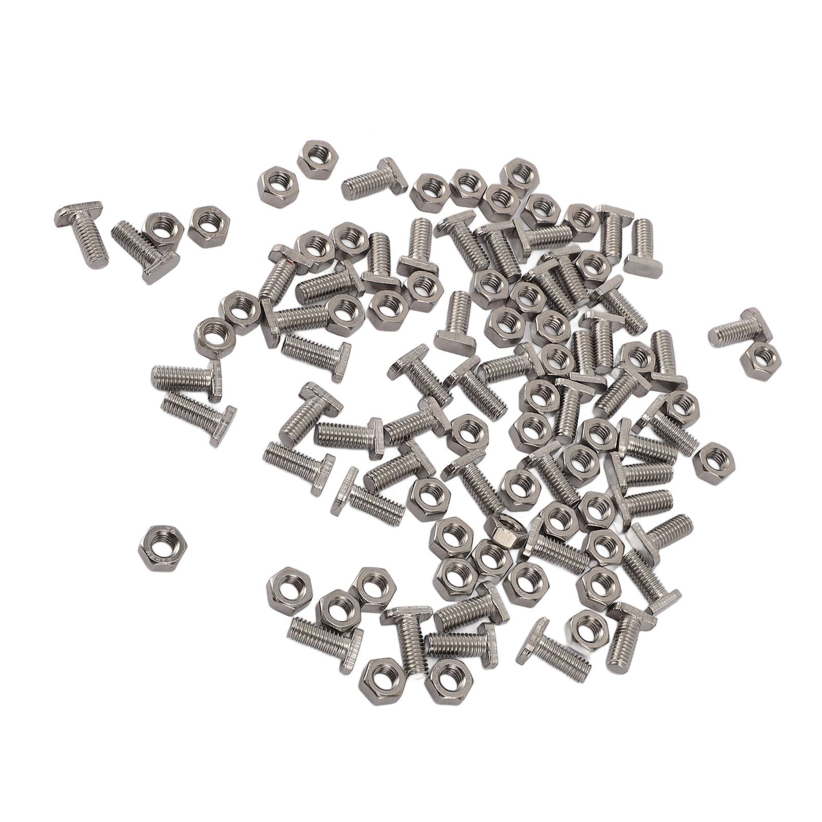 50pcs Greenhouse Bolts Nuts Set Stainless Steel M6X14 Bolts and M6 Hex Nuts view 8