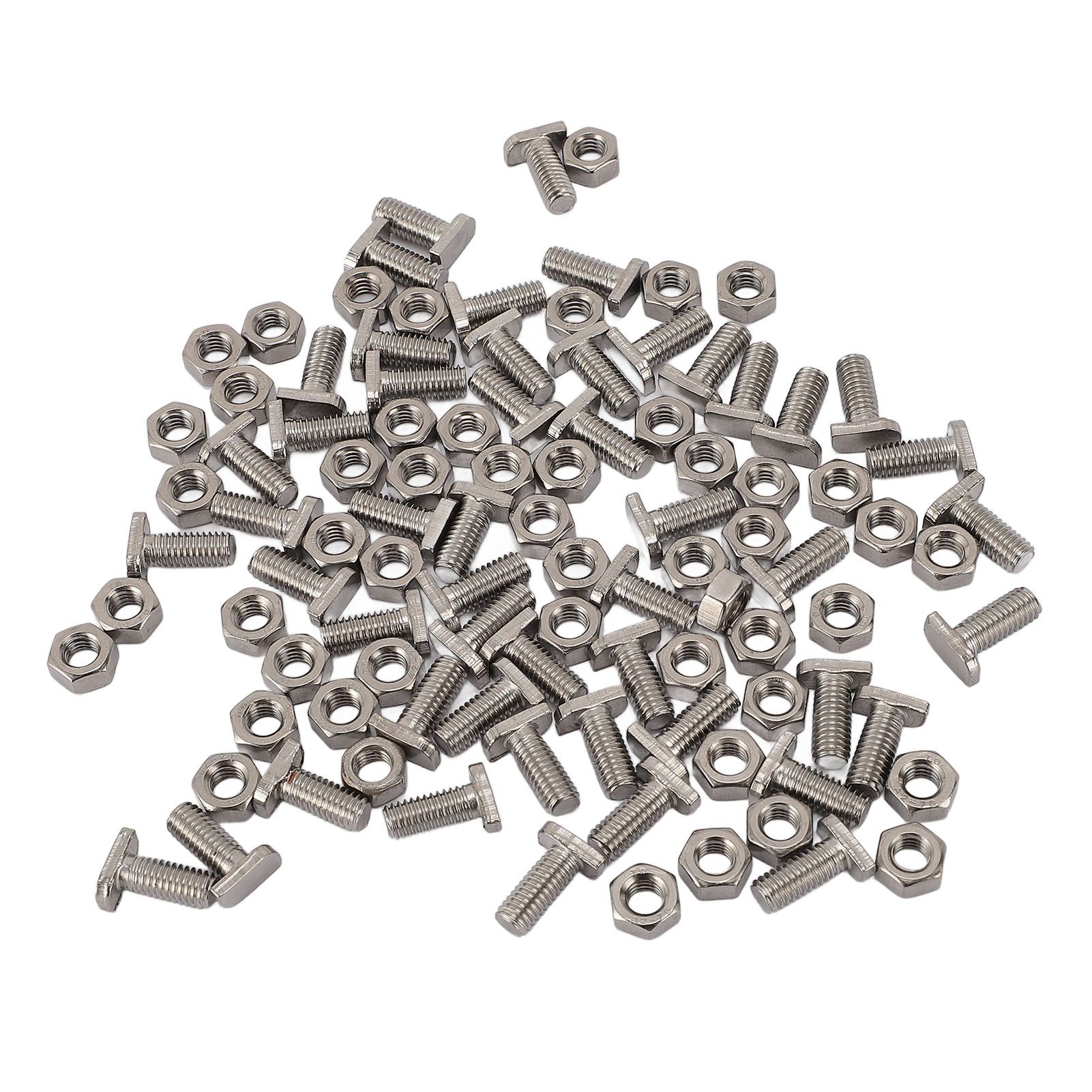 50pcs Greenhouse Bolts Nuts Set Stainless Steel M6X14 Bolts and M6 Hex Nuts view 10
