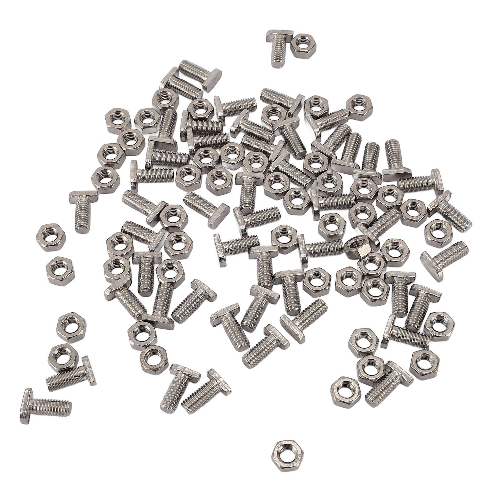 50pcs Greenhouse Bolts Nuts Set Stainless Steel M6X14 Bolts and M6 Hex Nuts view 12