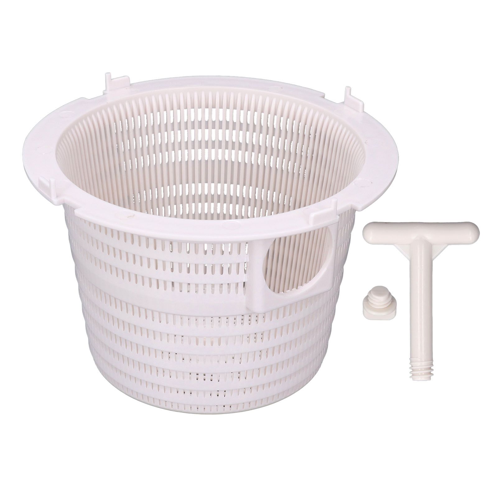 Skimmer Basket with Handle Remove Leaves Debris Easy Installation Pool Filter view 2