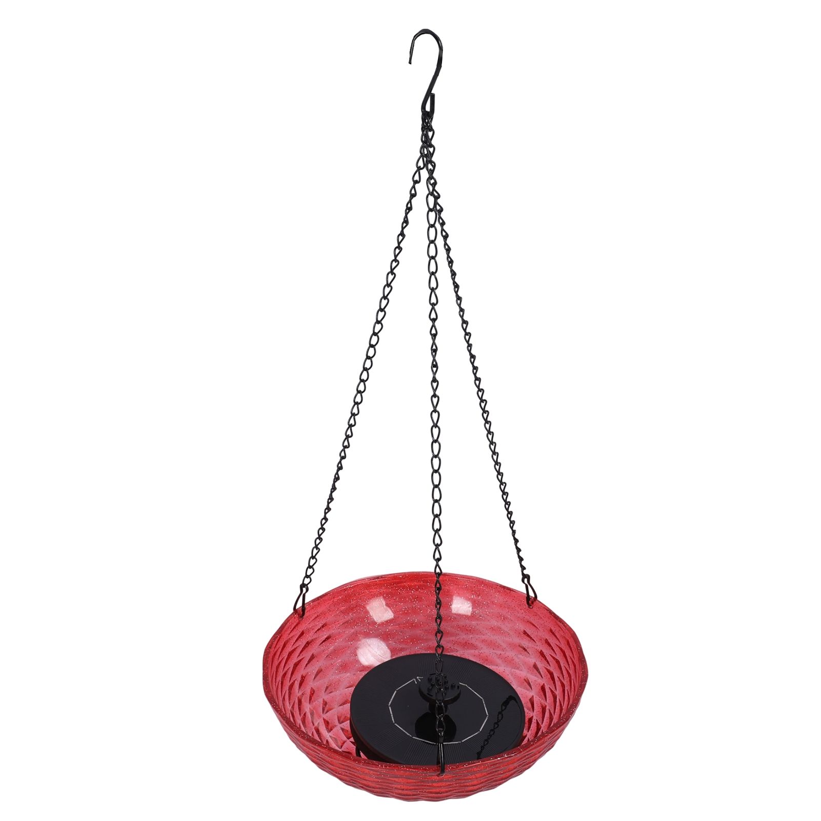 Hanging Solar Bird Bath Fountain Set 9.3in Diameter Bird Bath Bowl with Solar view 8
