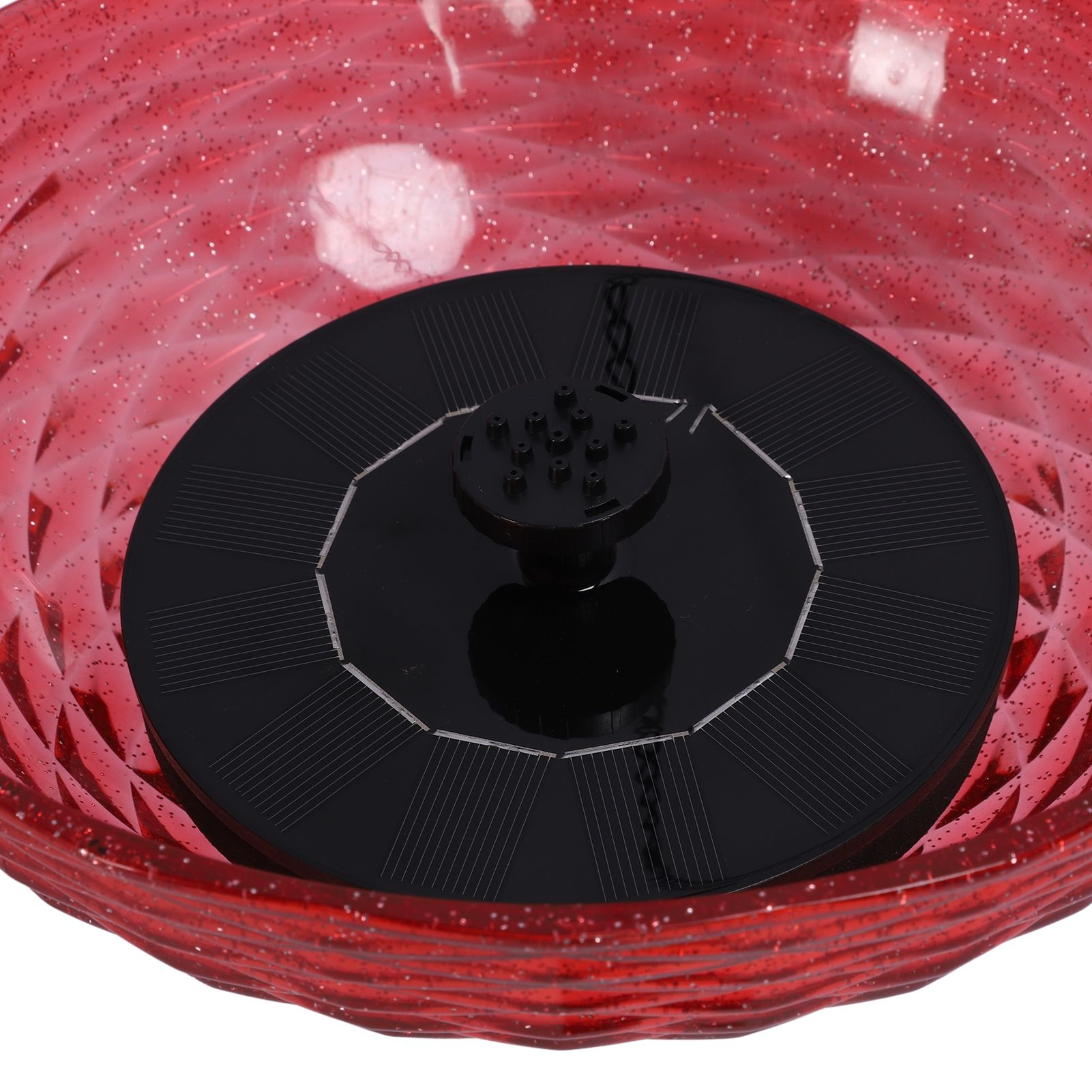 Hanging Solar Bird Bath Fountain Set 9.3in Diameter Bird Bath Bowl with Solar view 9