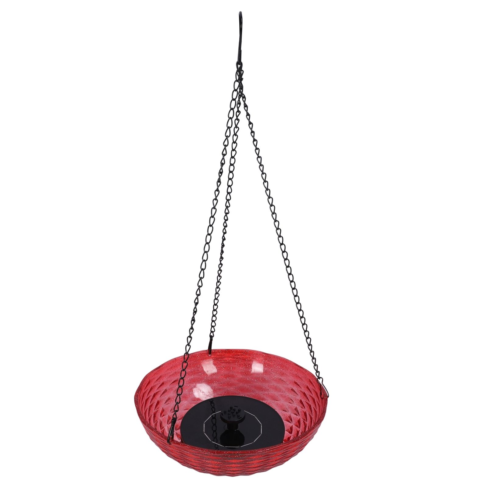 Hanging Solar Bird Bath Fountain Set 9.3in Diameter Bird Bath Bowl with Solar view 10