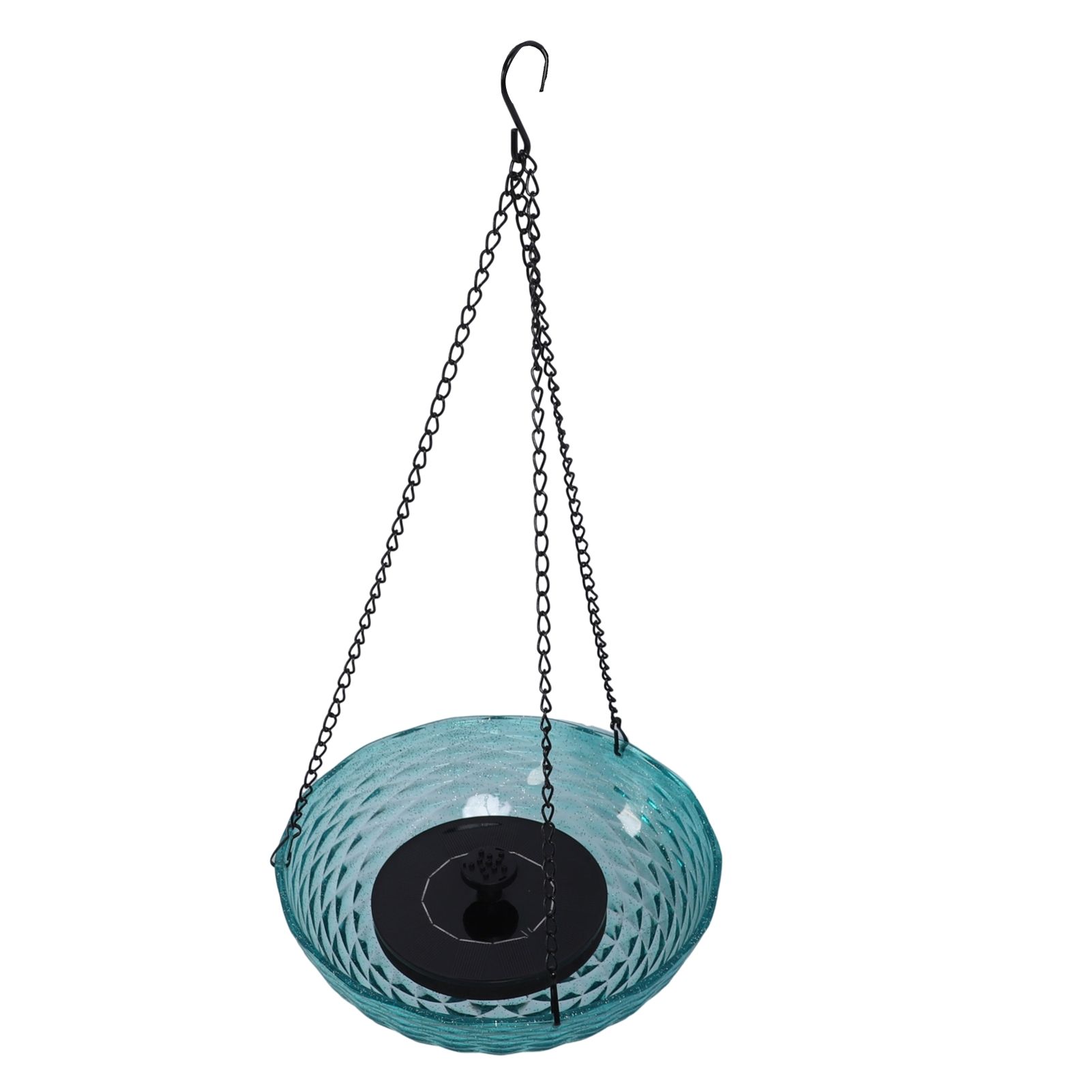 Hanging Solar Bird Bath Fountain Set 9.3in Diameter Bird Bath Bowl with Solar view 4