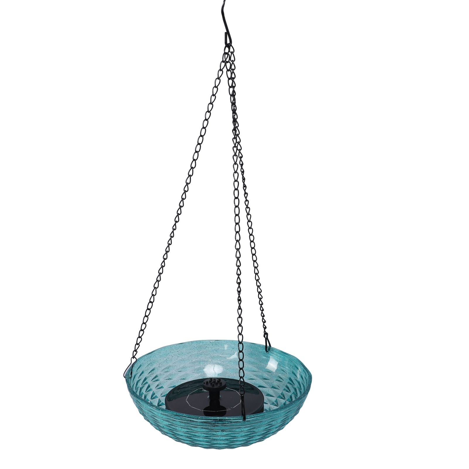 Hanging Solar Bird Bath Fountain Set 9.3in Diameter Bird Bath Bowl with Solar view 8
