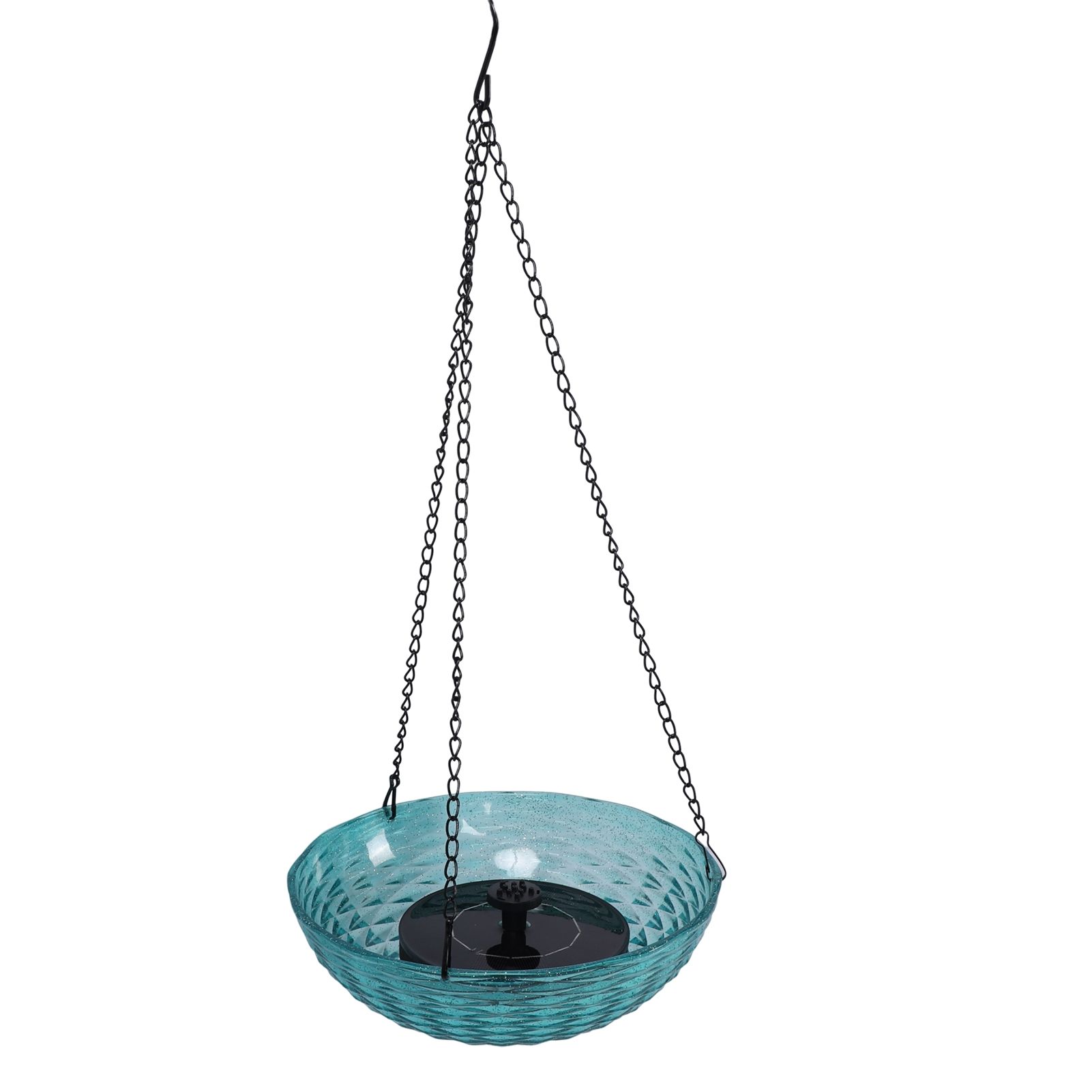 Hanging Solar Bird Bath Fountain Set 9.3in Diameter Bird Bath Bowl with Solar view 10