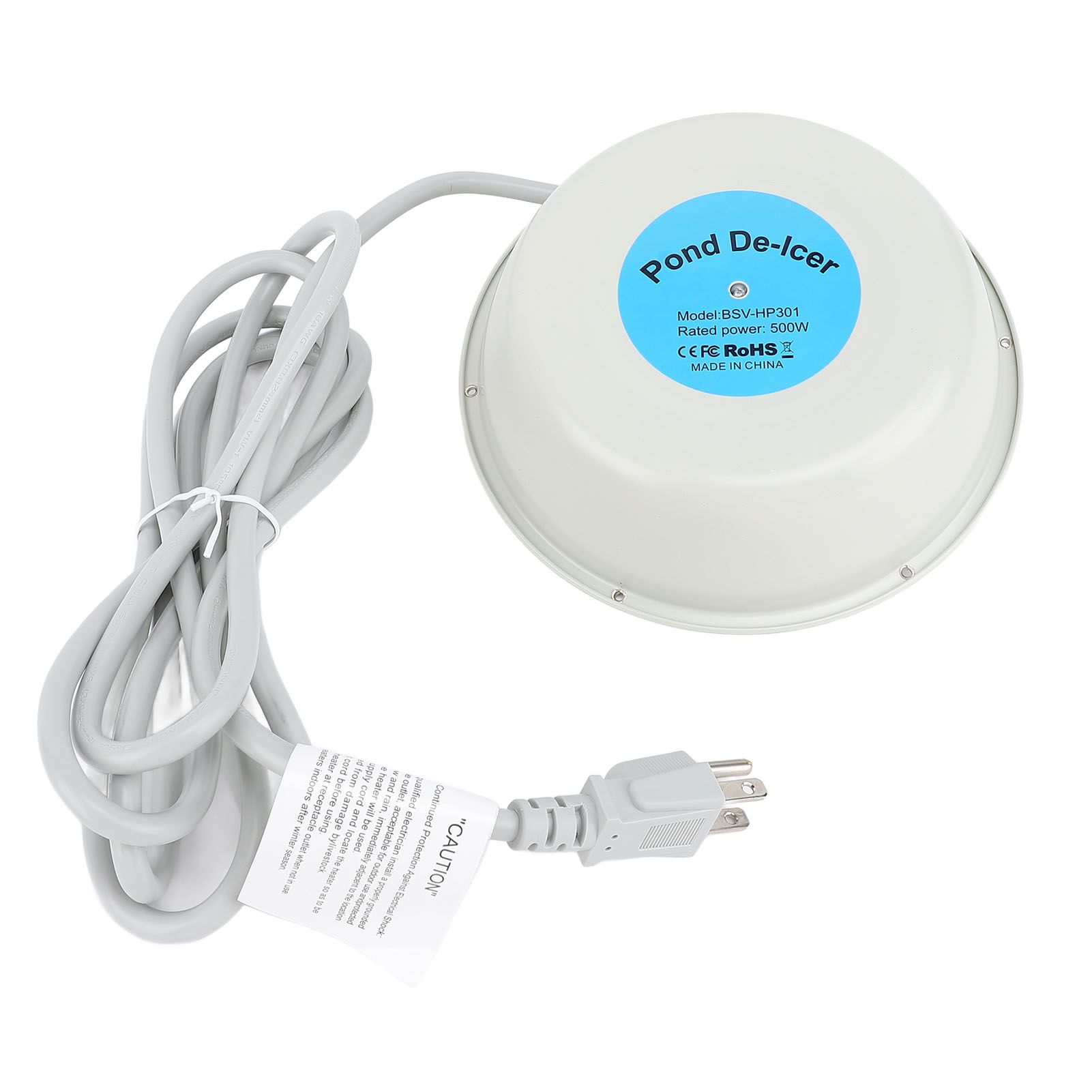 Birdbath Heater Winter Outdoor Bird Bath with Thermostat Floating Pond De Icer view 3