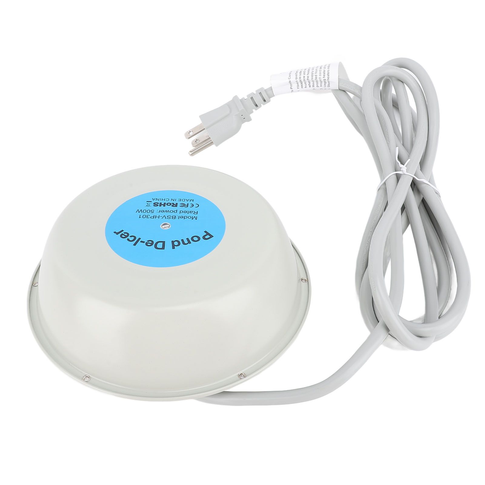 Birdbath Heater Winter Outdoor Bird Bath with Thermostat Floating Pond De Icer view 9