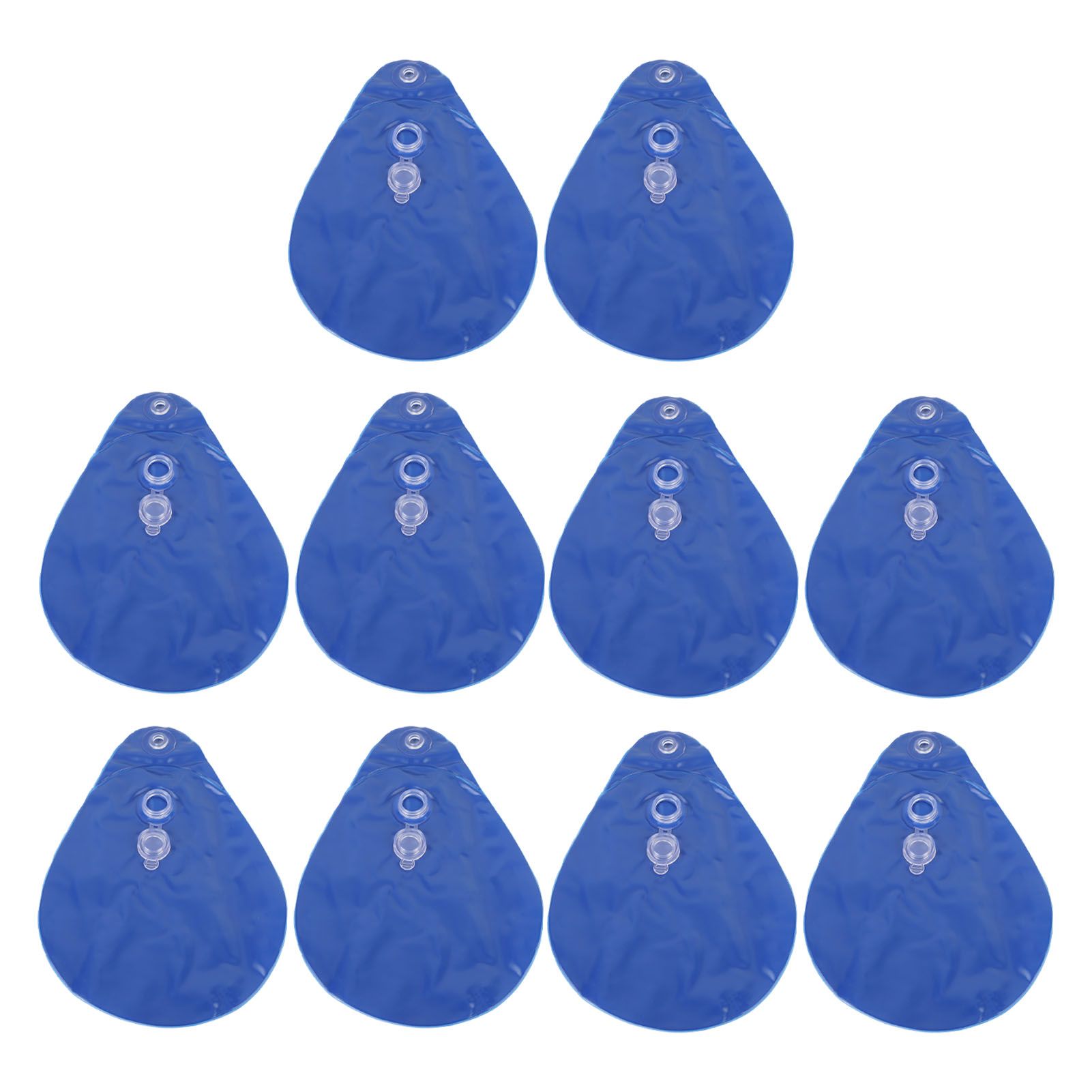 10PCS Pool Cover Weights PVC Winter Pool Tarp Hanging Water Bag for Above view 3