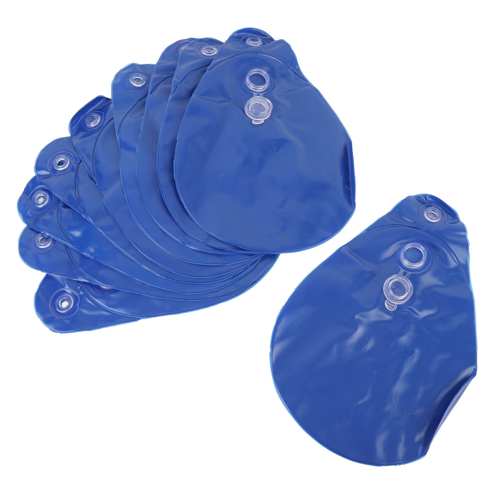 10PCS Pool Cover Weights PVC Winter Pool Tarp Hanging Water Bag for Above view 4