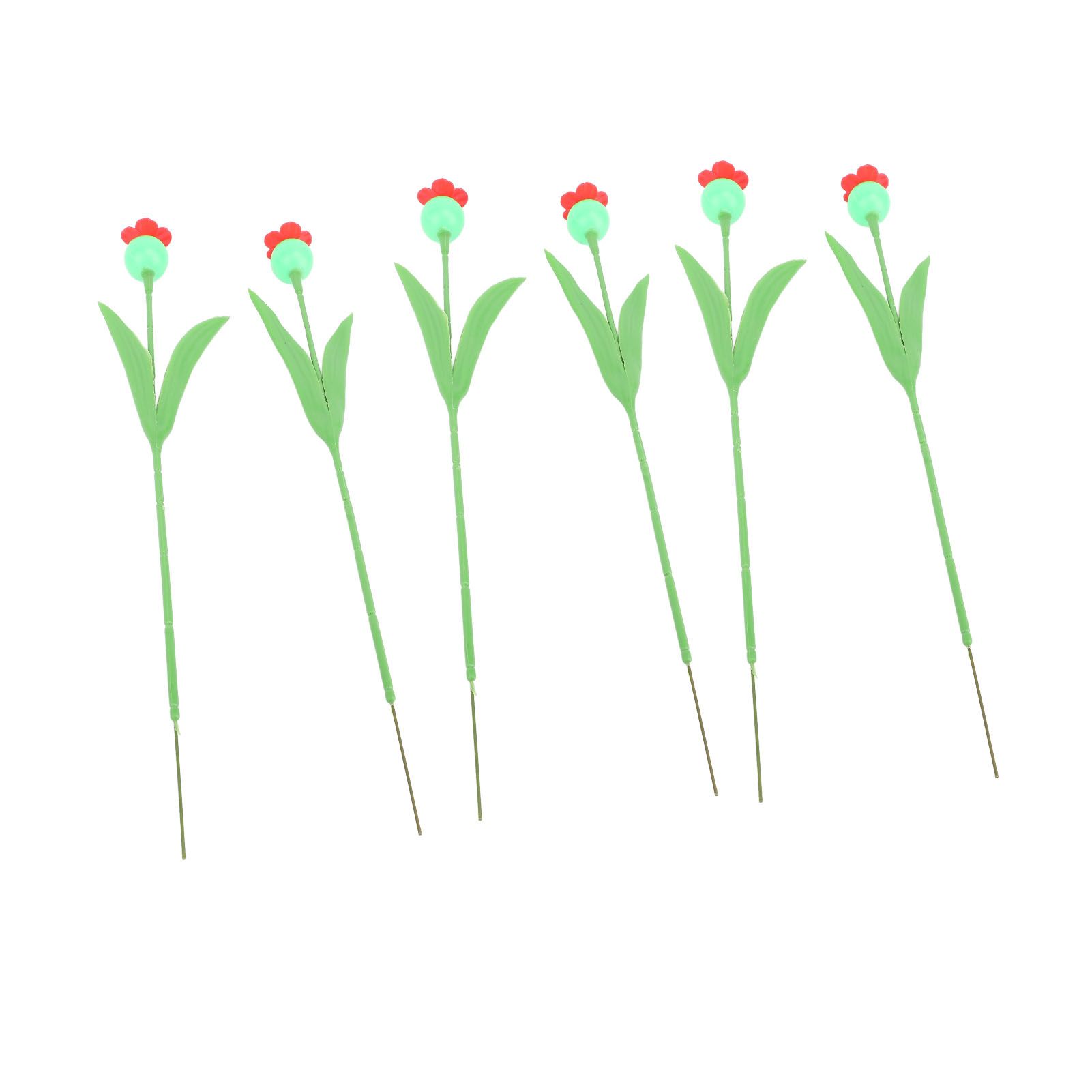 6PCS Bee Watering Station Iron PP Soft Rubber Flower Hummingbird Feeder view 6