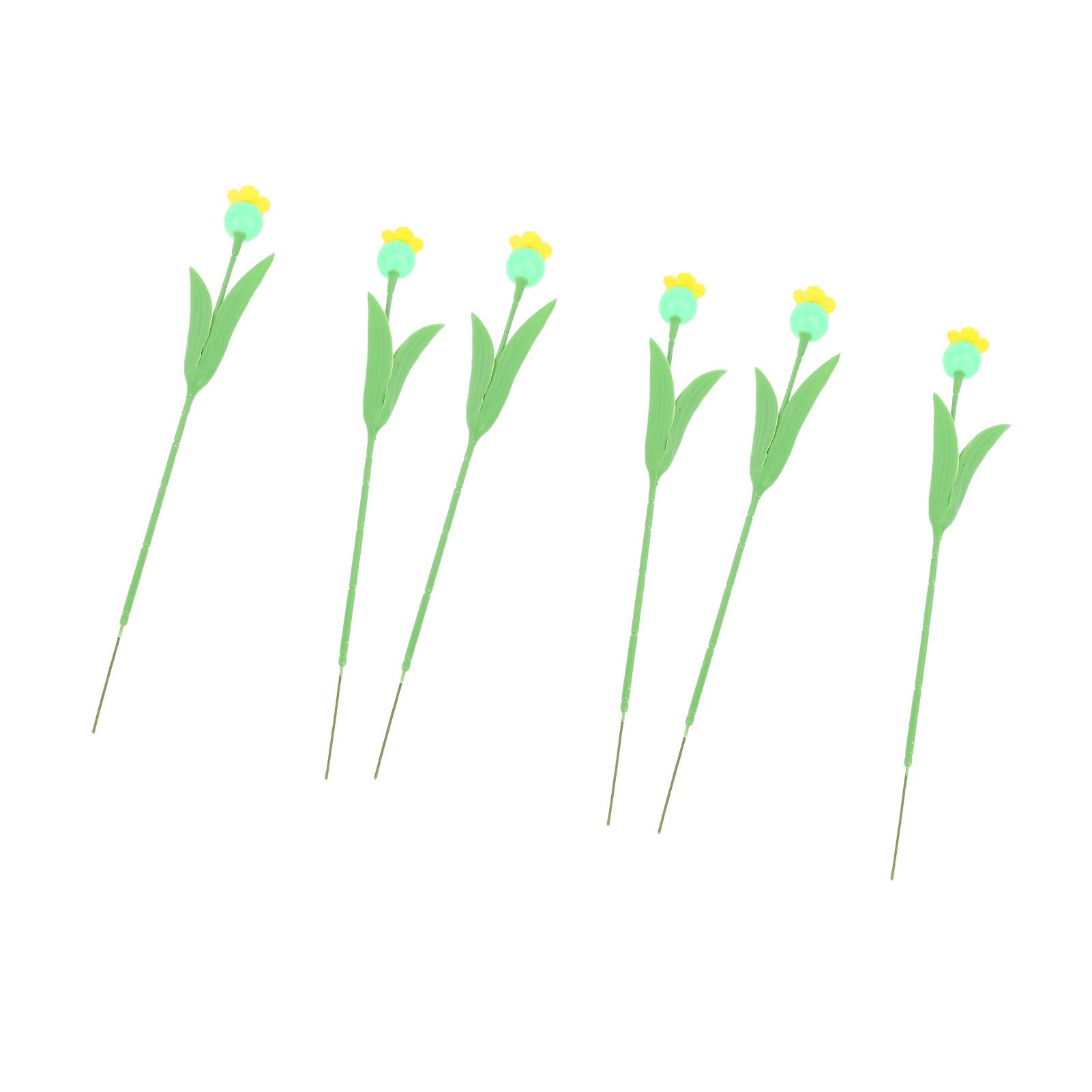 6PCS Bee Watering Station Iron PP Soft Rubber Flower Hummingbird Feeder view 12