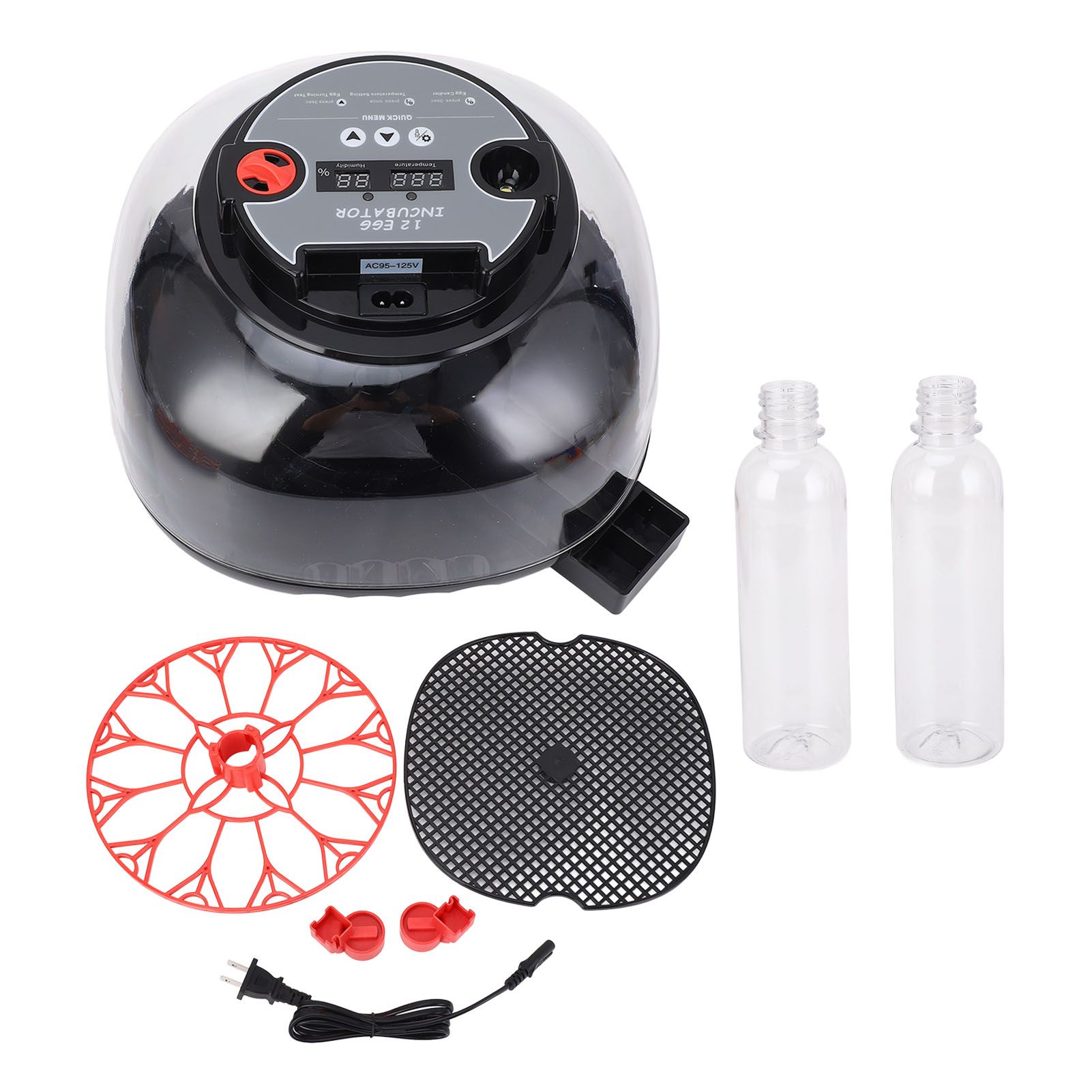12 Eggs Incubator ABS PET Poultry Hatching Machine with Automatic Egg Turning view 2