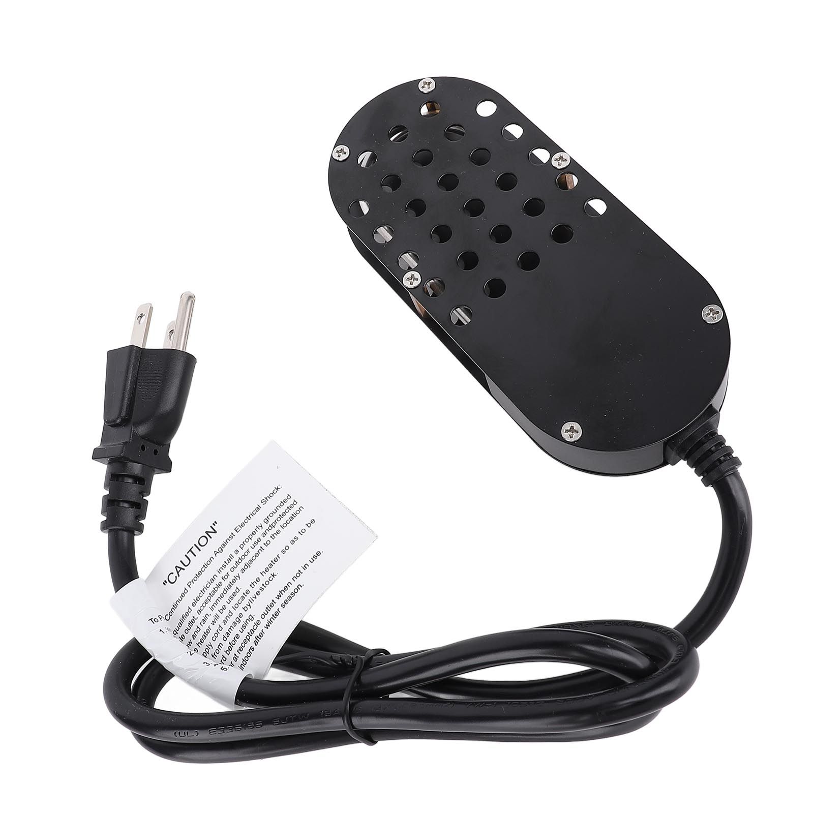 Bird Bath Heater 250W Built In Thermostat Birdbath Water Heater Deicer Auto