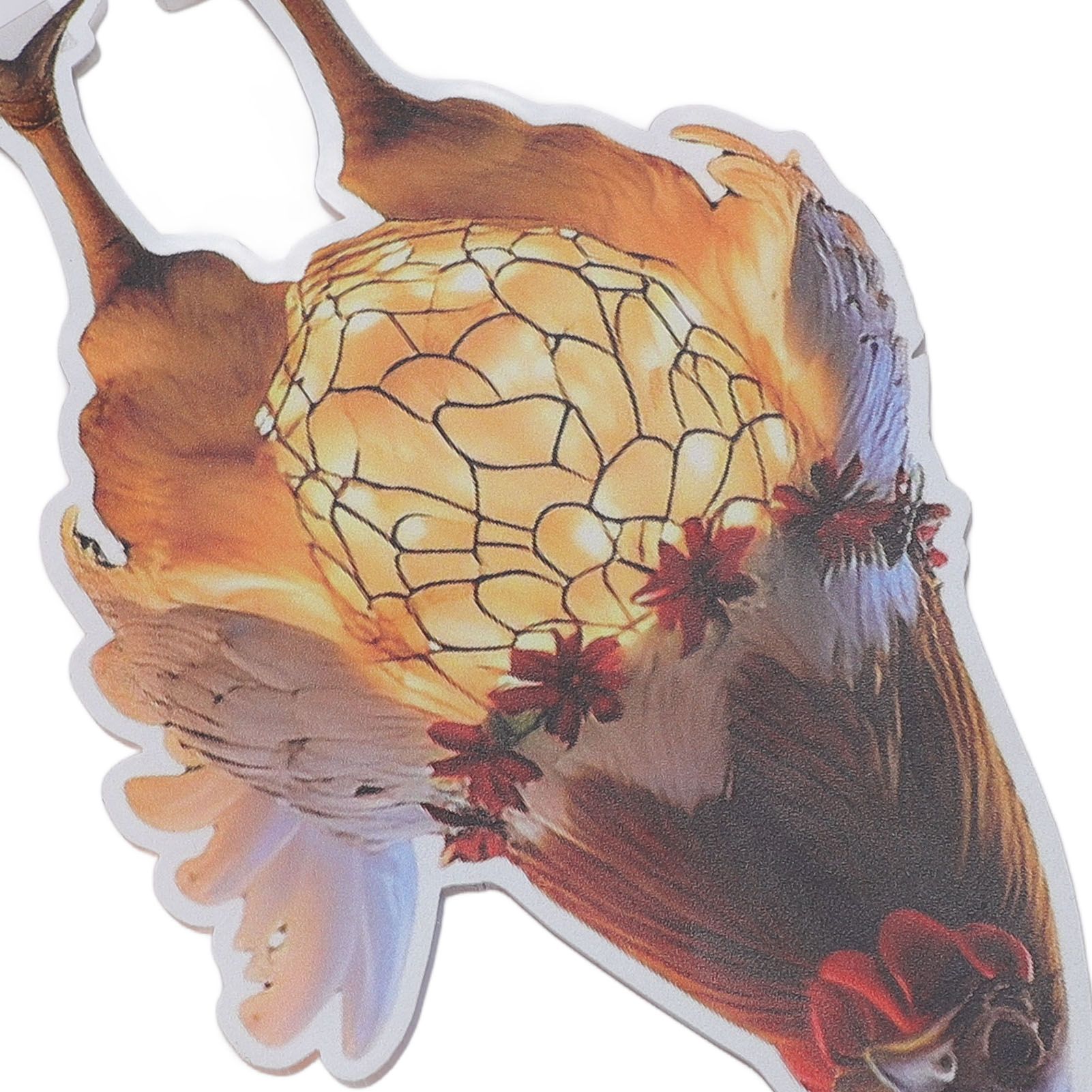 Xmas Chicken Yard Sign with Stake Acrylic Water Resistant Double Sided Xmas view 7