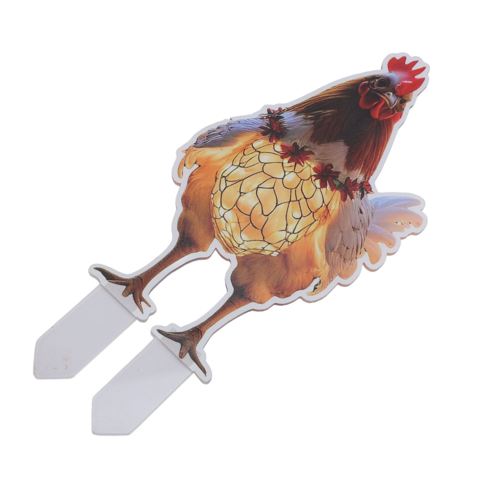 Xmas Chicken Yard Sign with Stake Acrylic Water Resistant Double Sided Xmas view 9