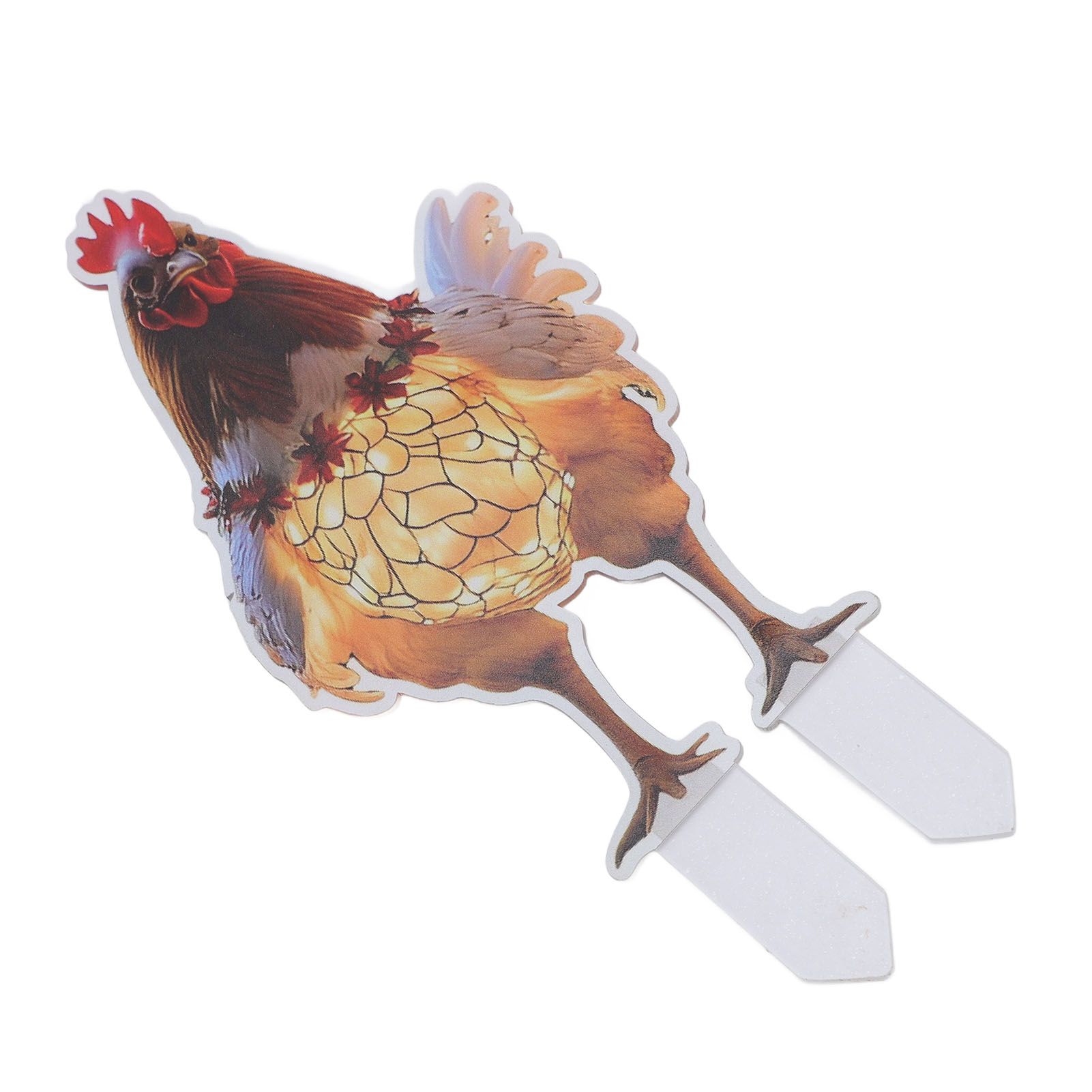 Xmas Chicken Yard Sign with Stake Acrylic Water Resistant Double Sided Xmas view 10