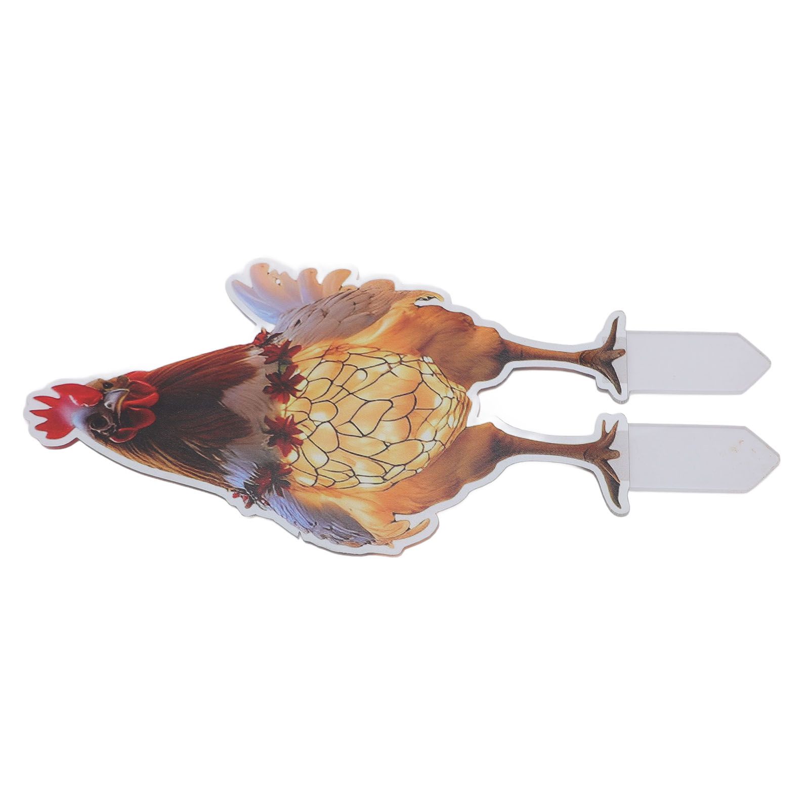 Xmas Chicken Yard Sign with Stake Acrylic Water Resistant Double Sided Xmas view 12