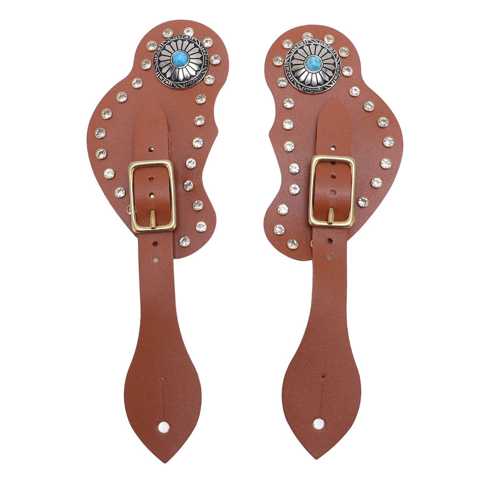 Spur Straps Set of 2 Equestrian Cowboy Boots Equipment Adjustable Western view 3