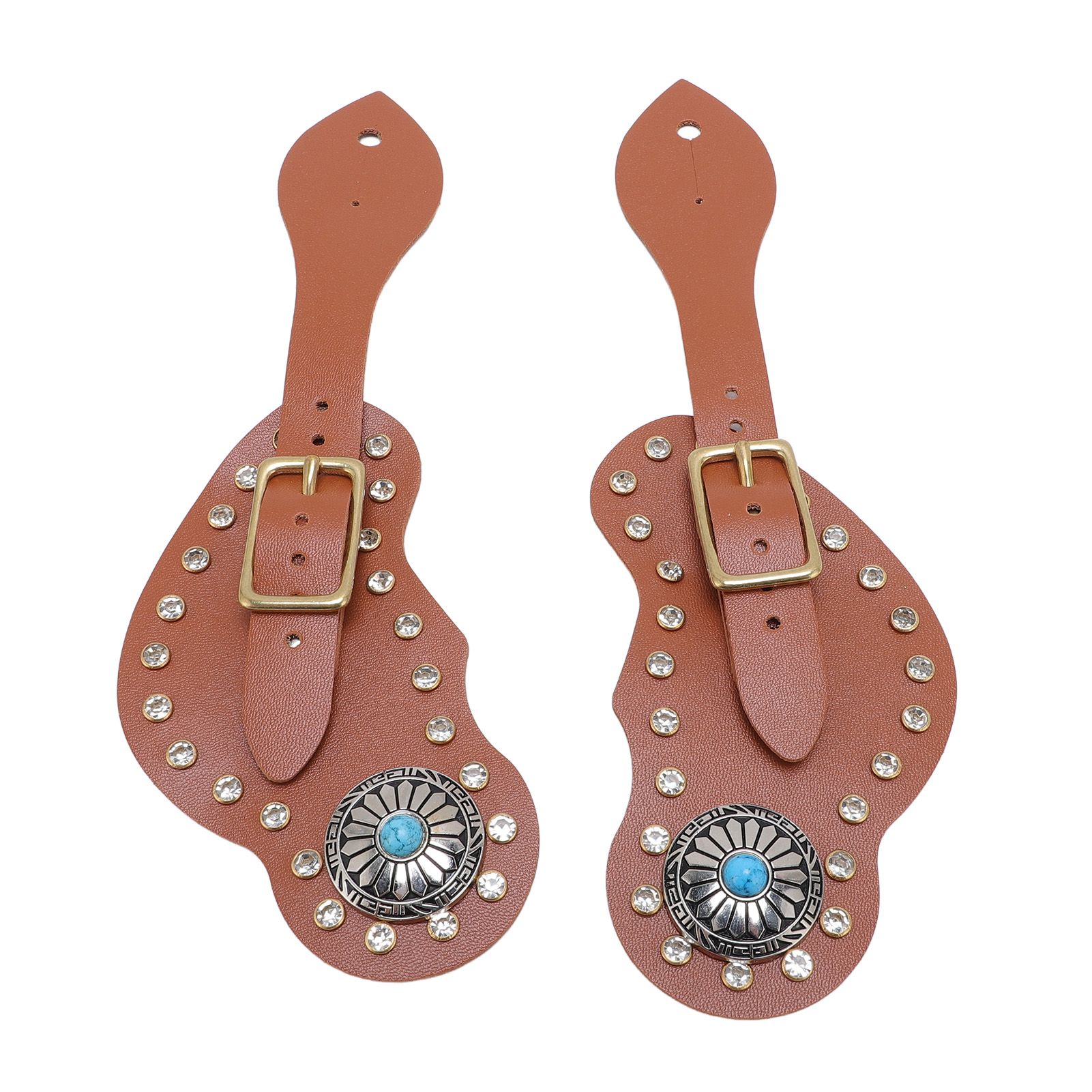 Spur Straps Set of 2 Equestrian Cowboy Boots Equipment Adjustable Western view 6