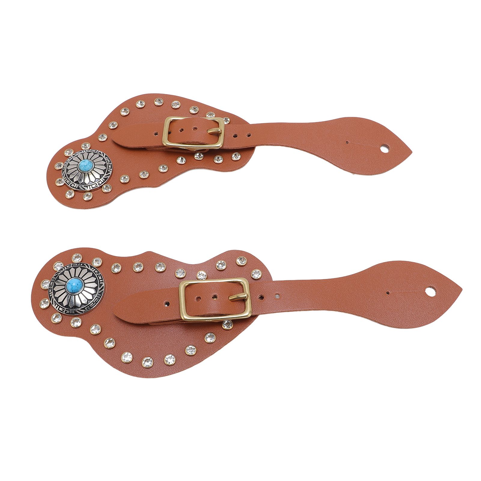 Spur Straps Set of 2 Equestrian Cowboy Boots Equipment Adjustable Western view 9
