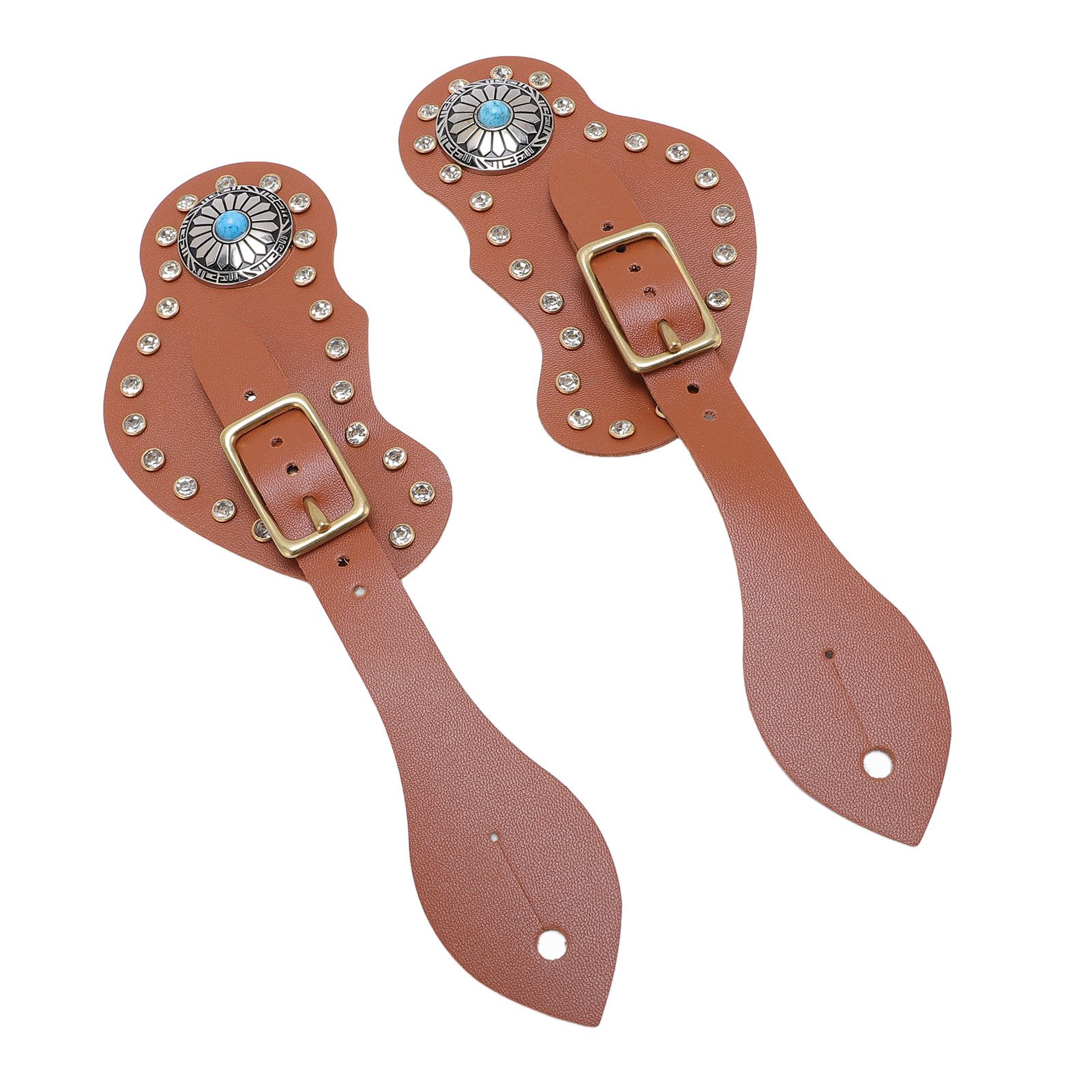 Spur Straps Set of 2 Equestrian Cowboy Boots Equipment Adjustable Western view 10