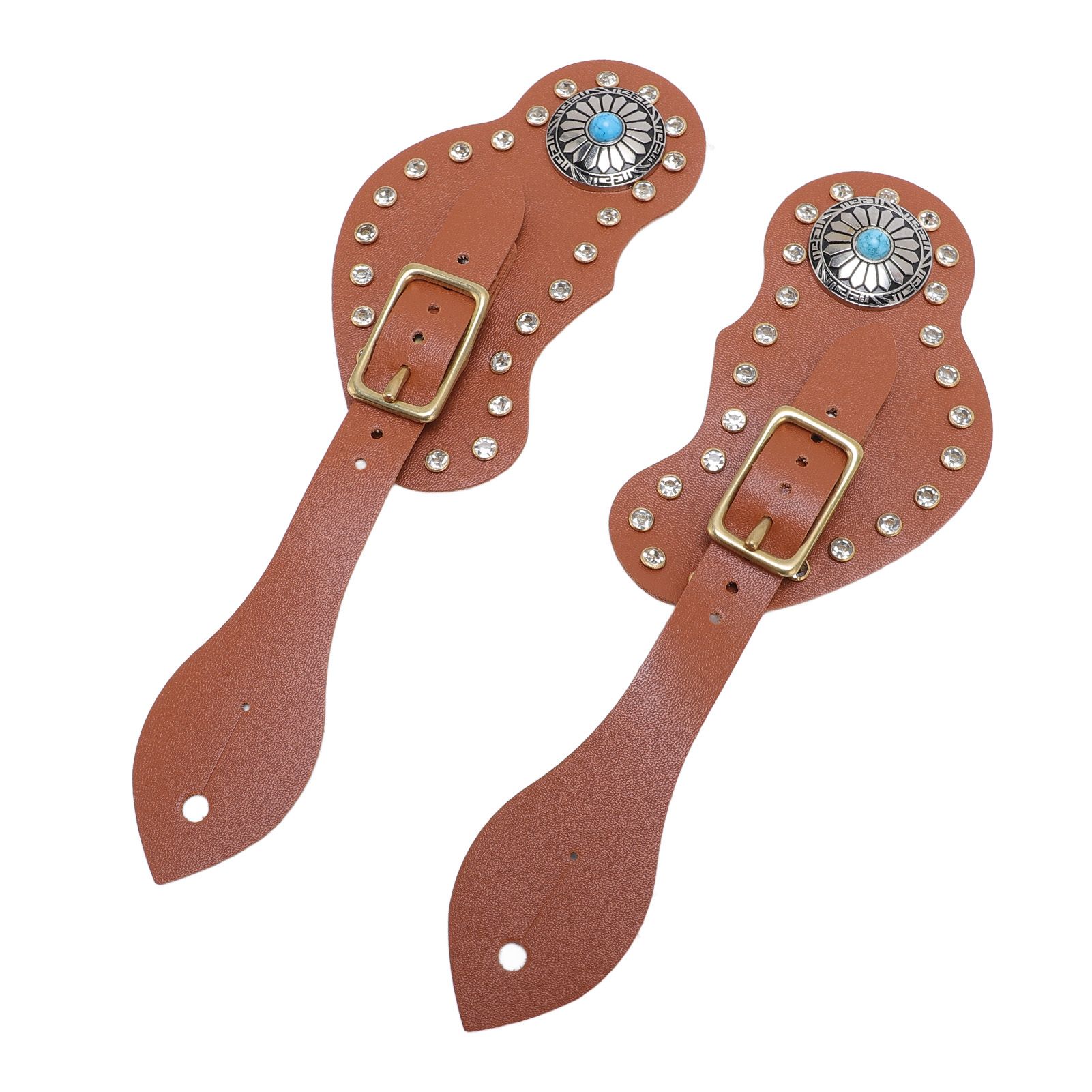 Spur Straps Set of 2 Equestrian Cowboy Boots Equipment Adjustable Western view 11