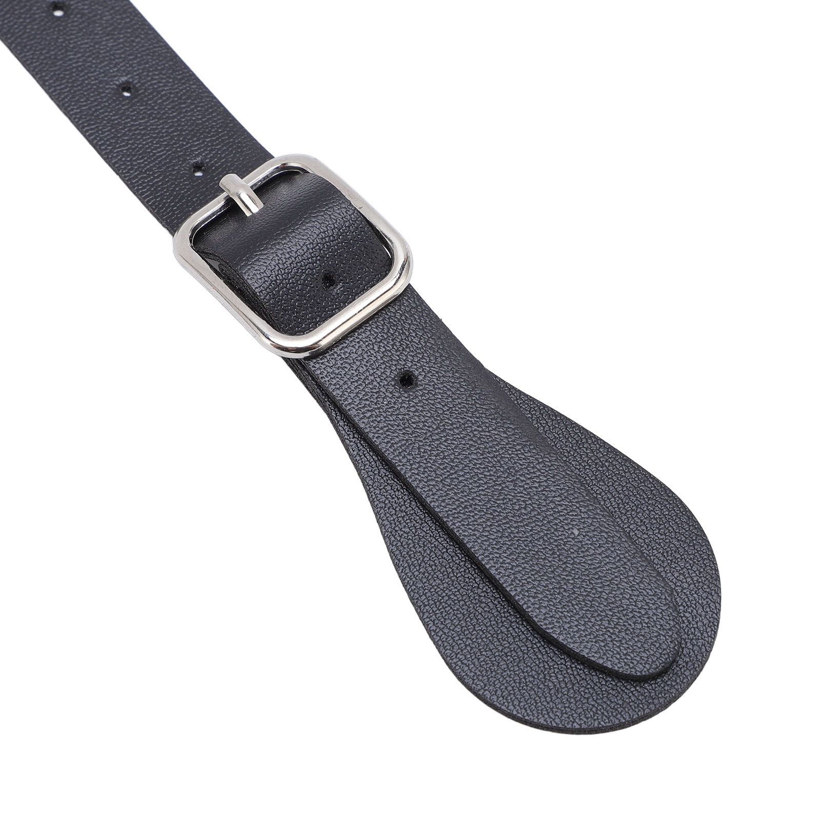 Pair of Synthetic Leather Spur Straps Adjustable Length 22cm Long Western view 5