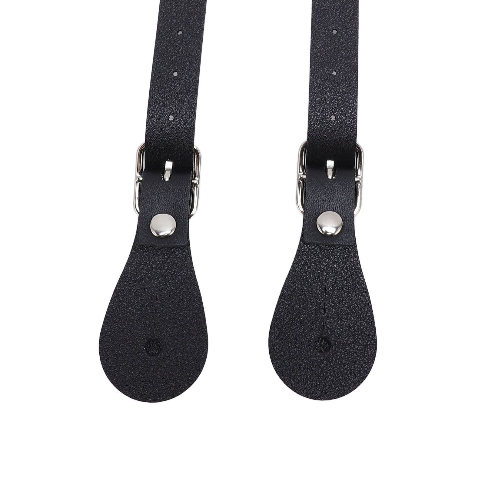 Pair of Synthetic Leather Spur Straps Adjustable Length 22cm Long Western view 7