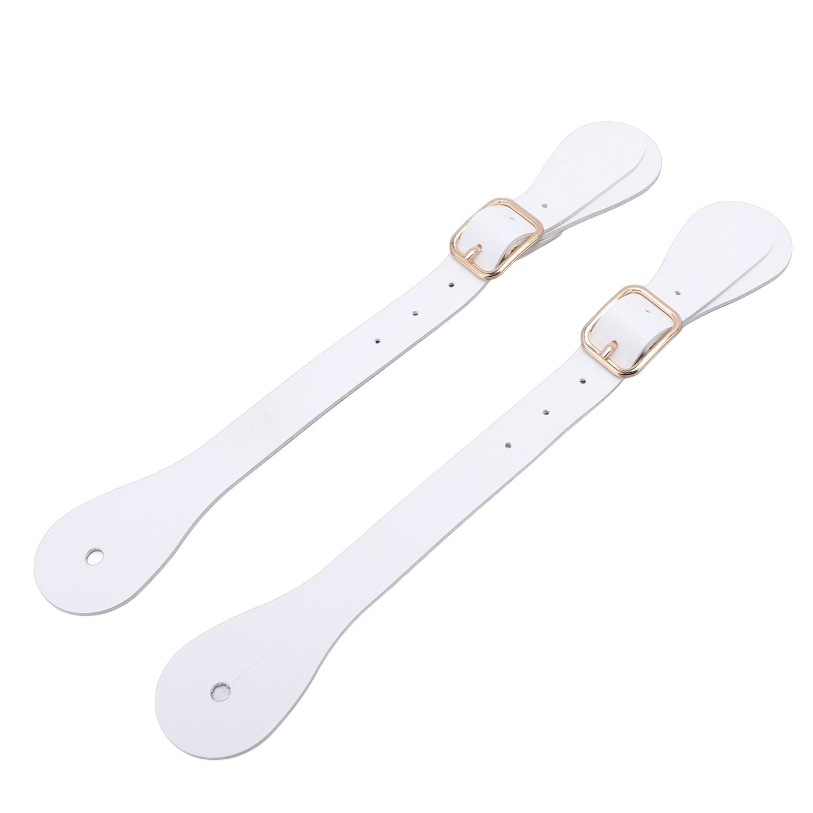 Pair of Synthetic Leather Spur Straps Adjustable Length 22cm Long Western
