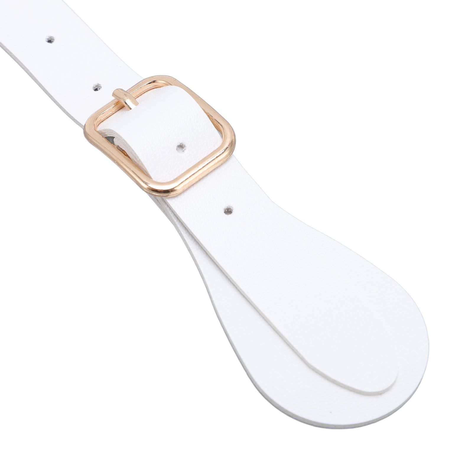 Pair of Synthetic Leather Spur Straps Adjustable Length 22cm Long Western view 2