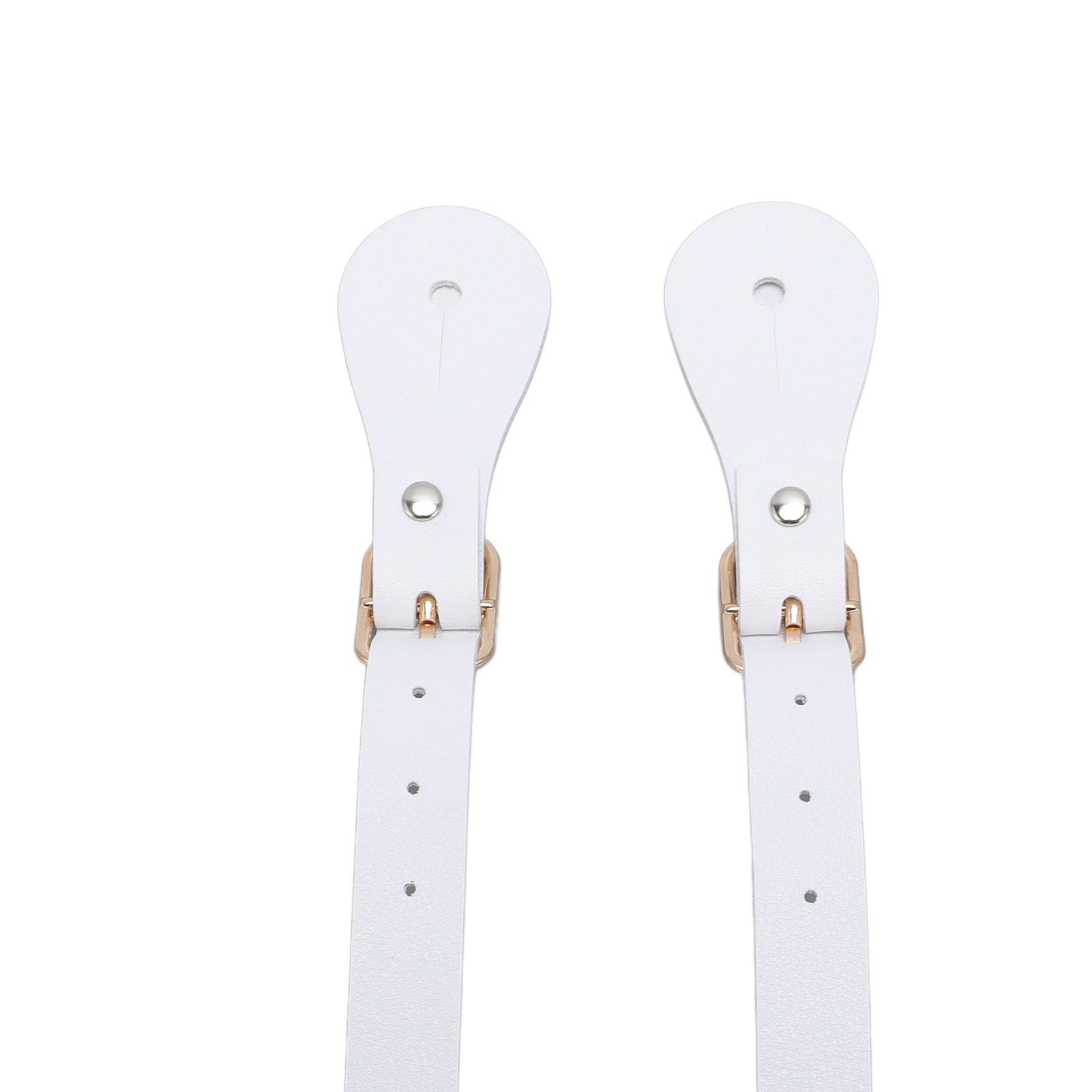Pair of Synthetic Leather Spur Straps Adjustable Length 22cm Long Western view 7