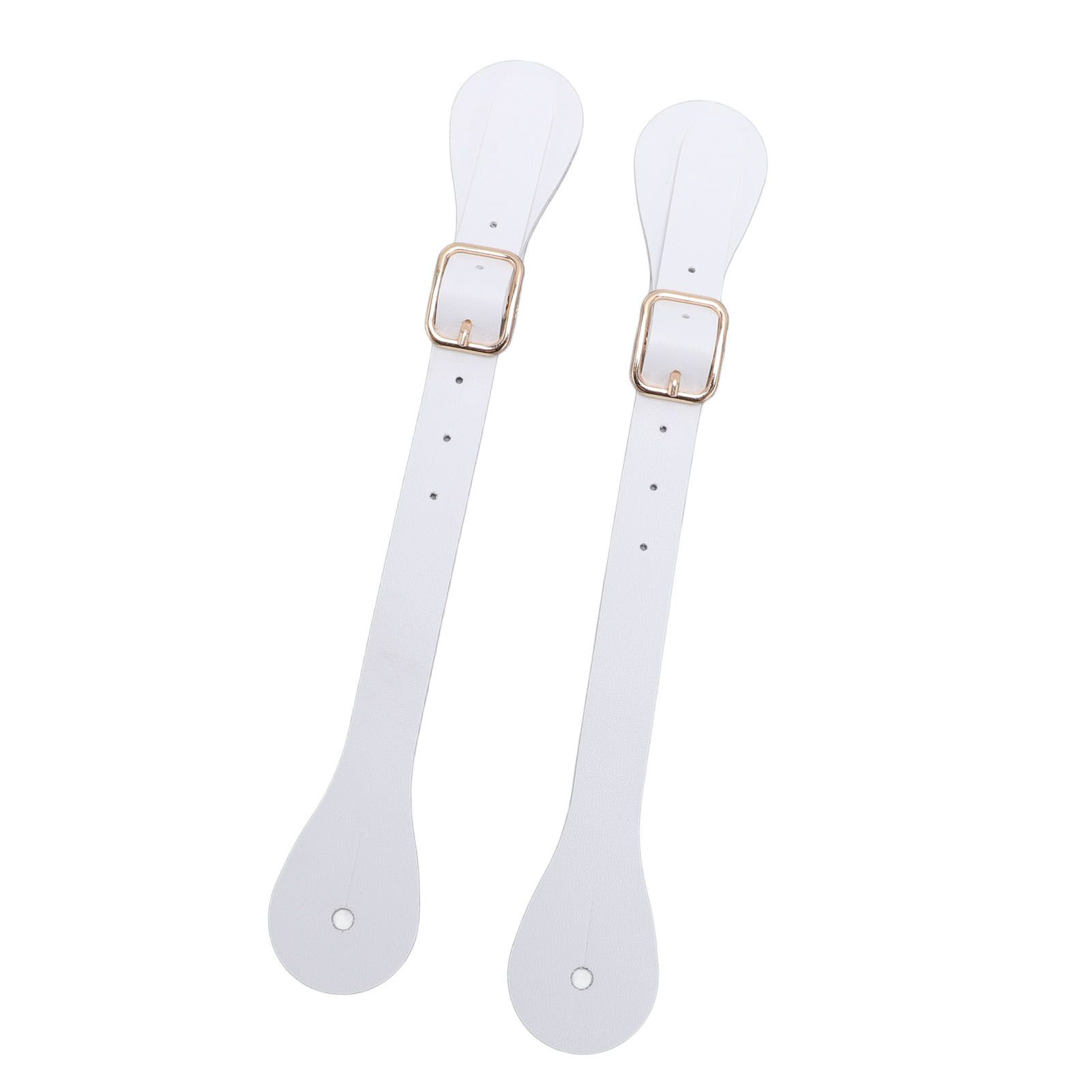 Pair of Synthetic Leather Spur Straps Adjustable Length 22cm Long Western view 8