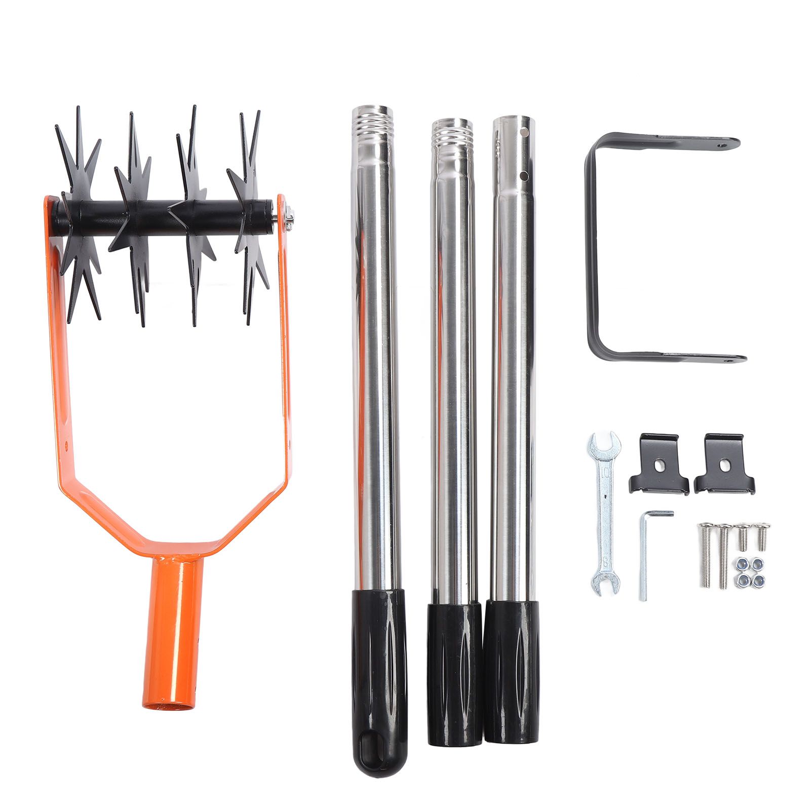 Garden Cultivator Tool Stainless Steel Lawn Reseeding Garden Tool Adjustable view 3