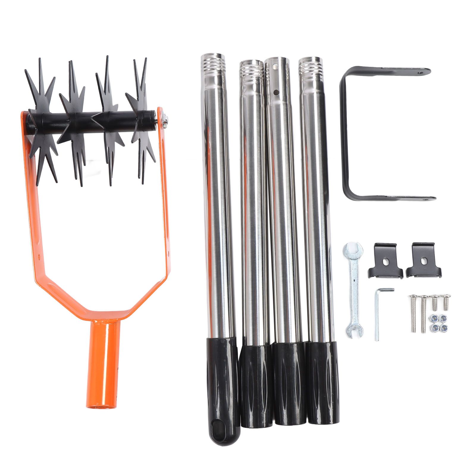 Garden Cultivator Tool Stainless Steel Lawn Reseeding Garden Tool Adjustable view 3
