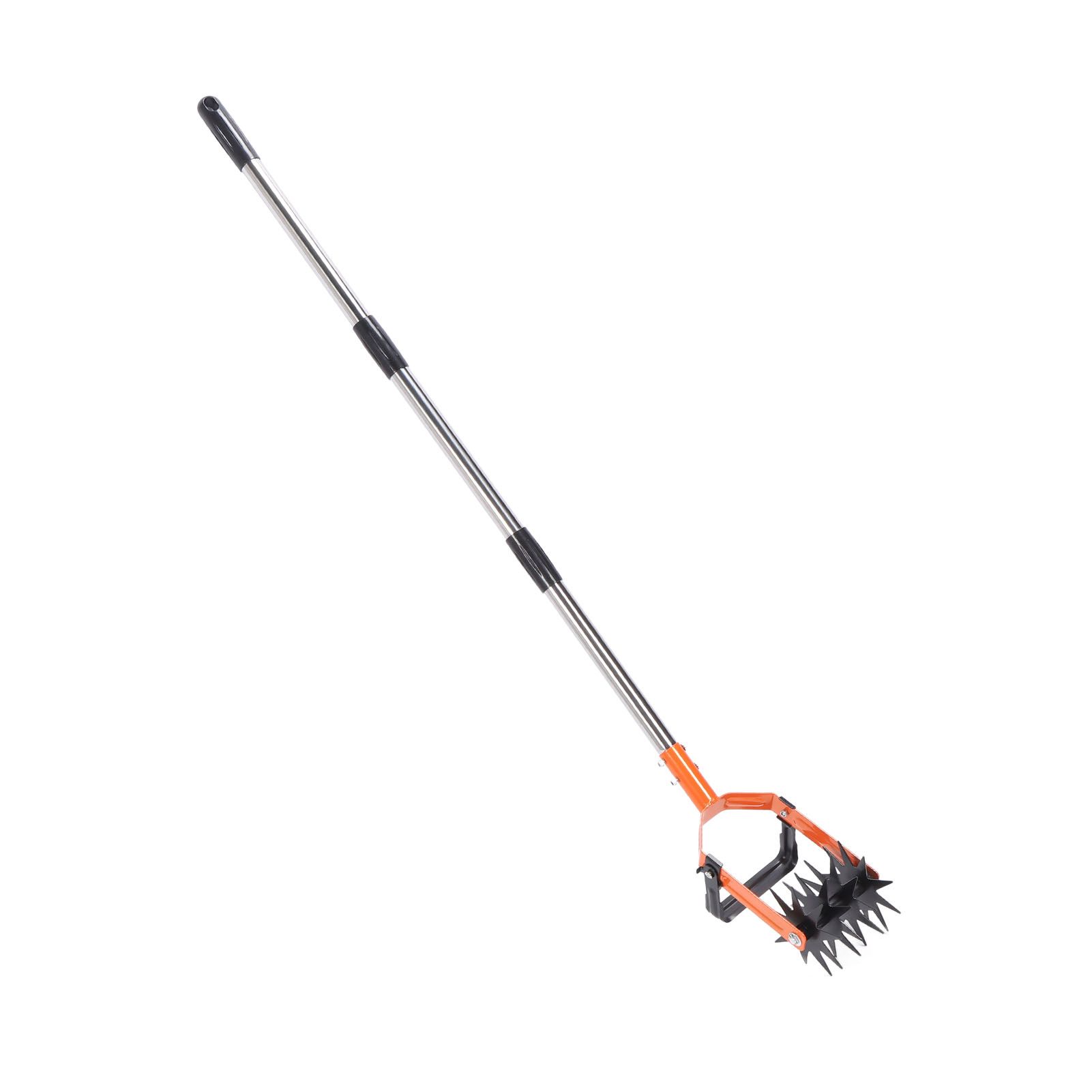 Garden Cultivator Tool Stainless Steel Lawn Reseeding Garden Tool Adjustable view 11