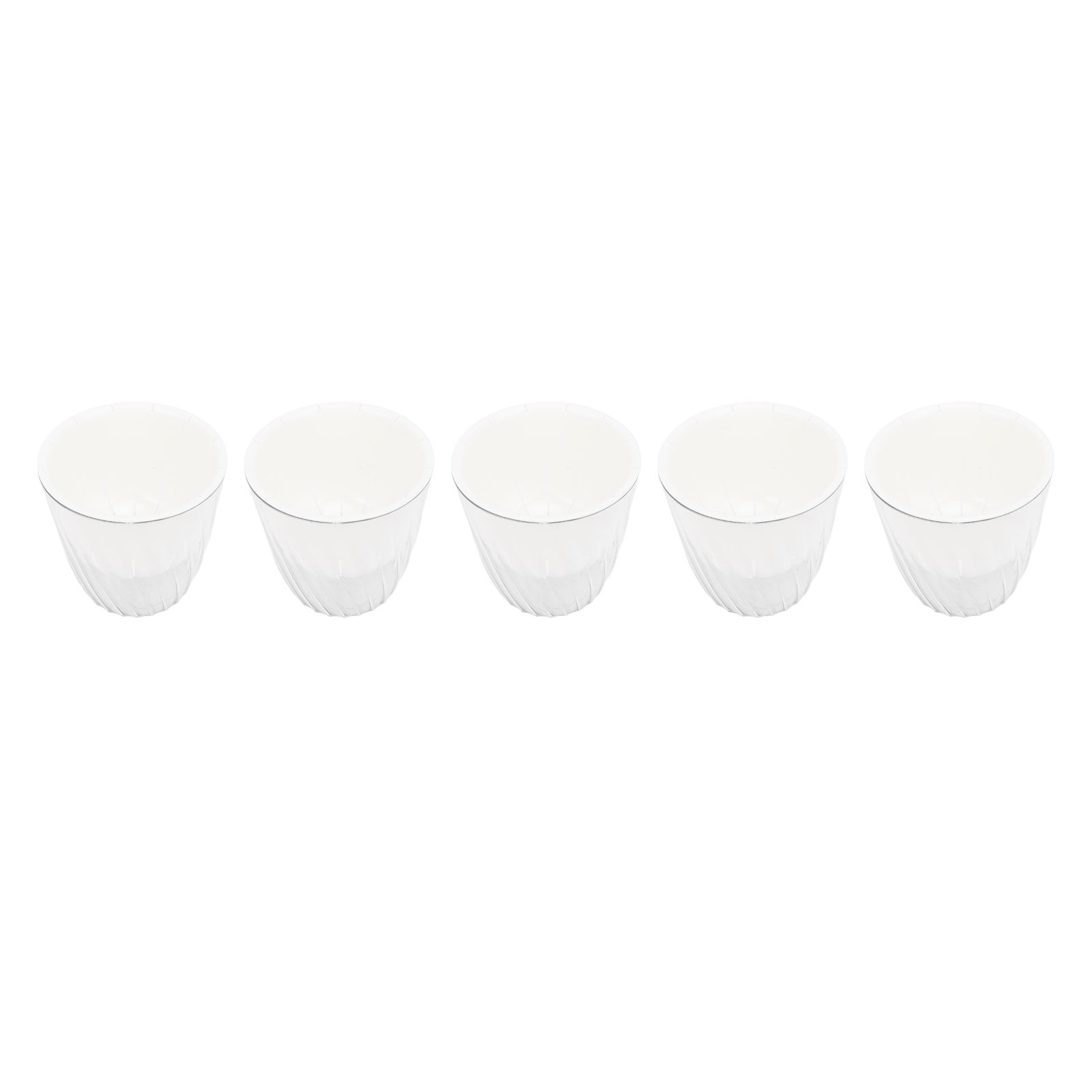 5PCS Self Watering Plant Pots PP PET Decorative Small Flower Pot Planter with view 4