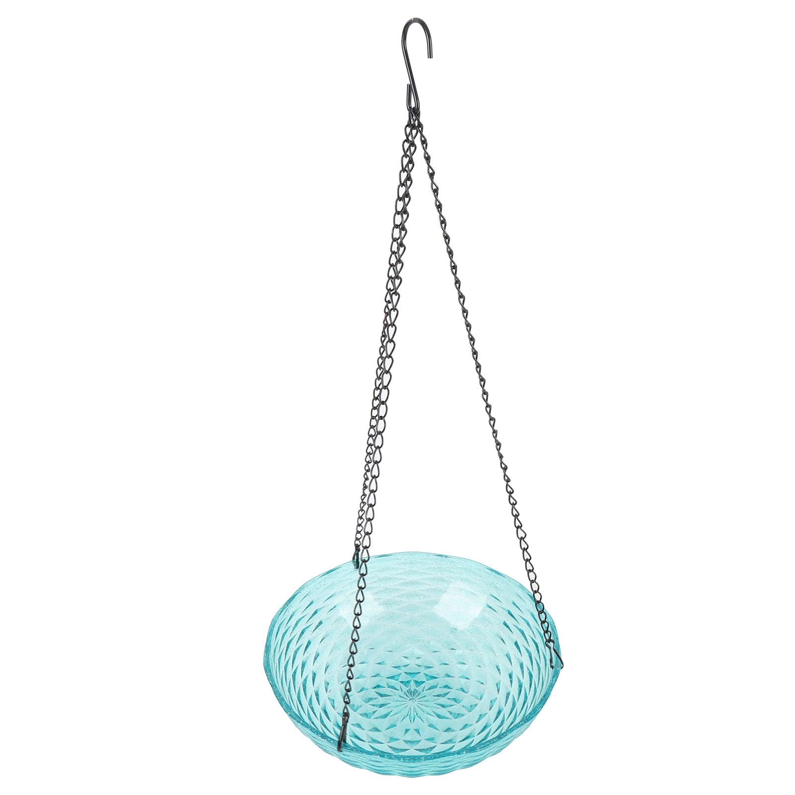 Solar Bird Bath Fountain Sturdy Plastics Hanging Bird Bath Bubbler Fountain view 6