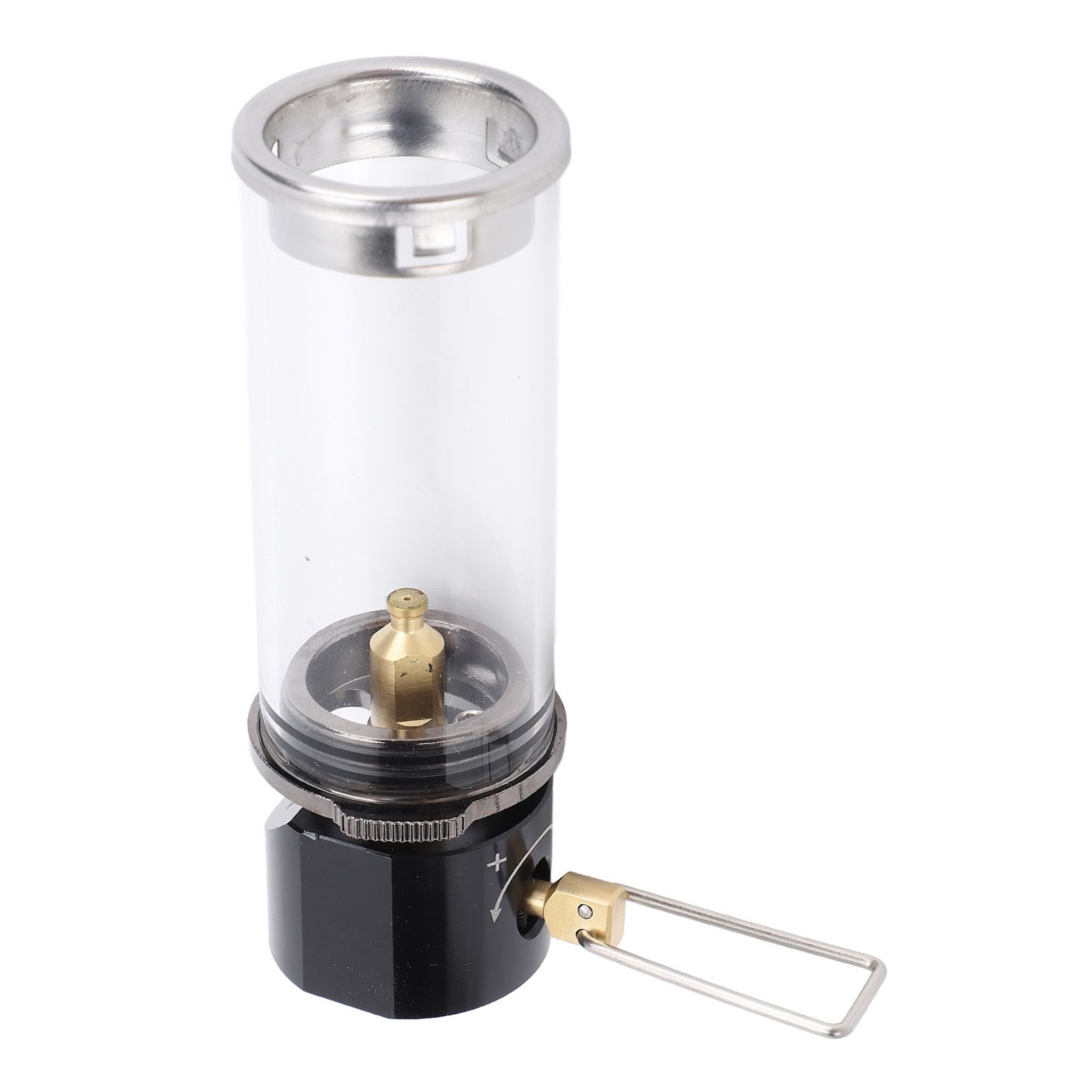 Camping Gas Lantern Aluminum Alloy Brass Glass Outdoor Gas Tent Lamp Vintage
