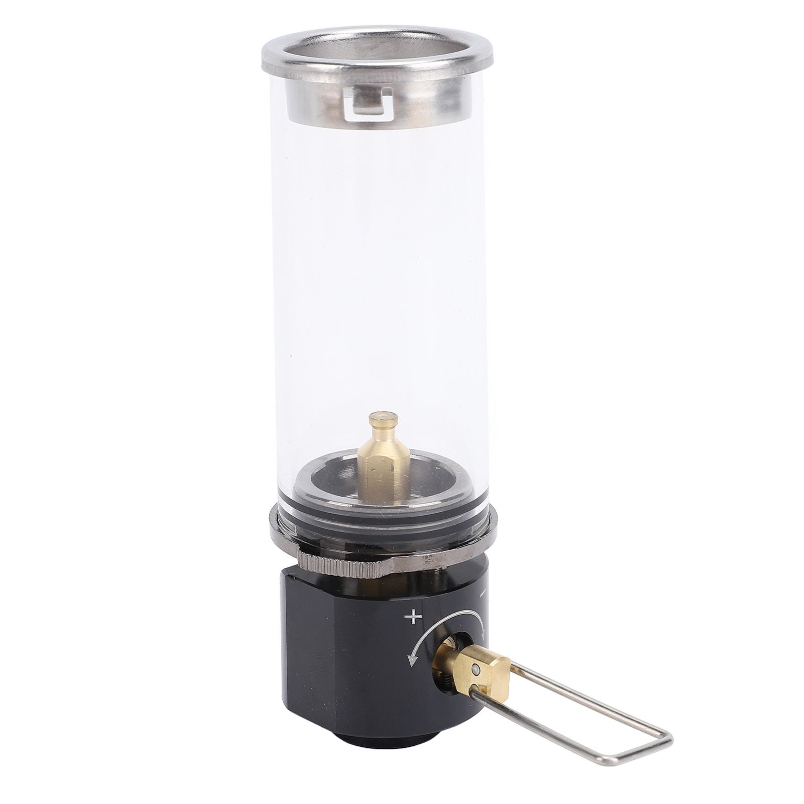 Camping Gas Lantern Aluminum Alloy Brass Glass Outdoor Gas Tent Lamp Vintage view 3