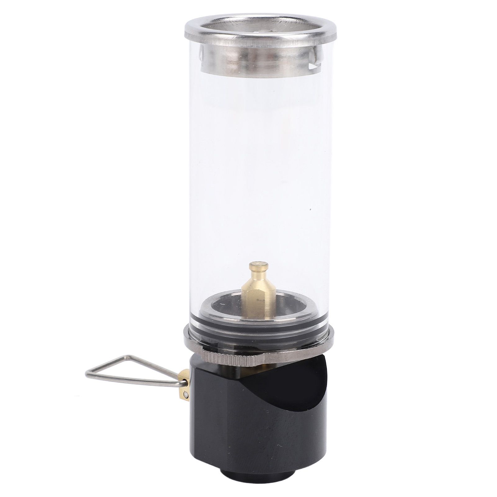Camping Gas Lantern Aluminum Alloy Brass Glass Outdoor Gas Tent Lamp Vintage view 4