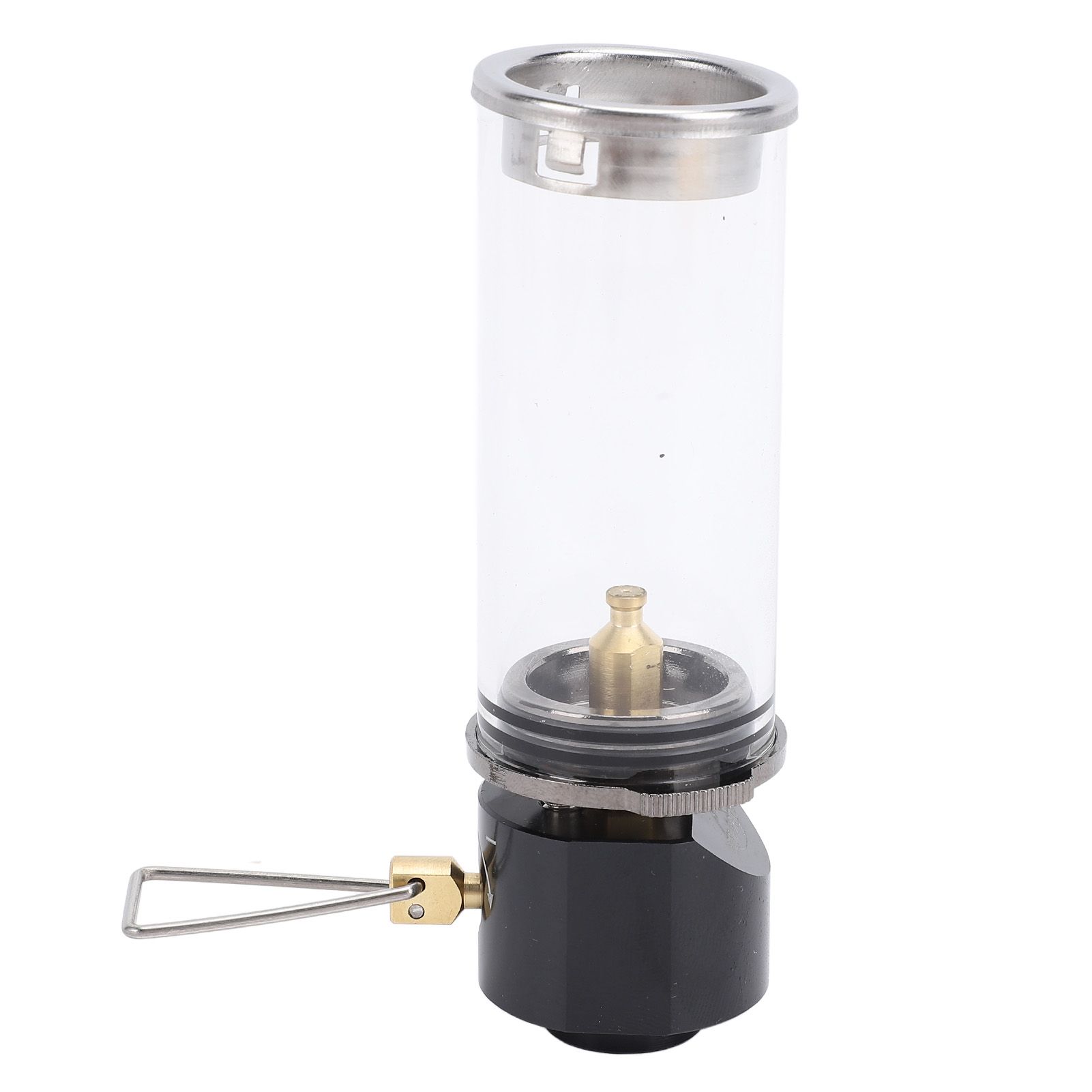 Camping Gas Lantern Aluminum Alloy Brass Glass Outdoor Gas Tent Lamp Vintage view 8