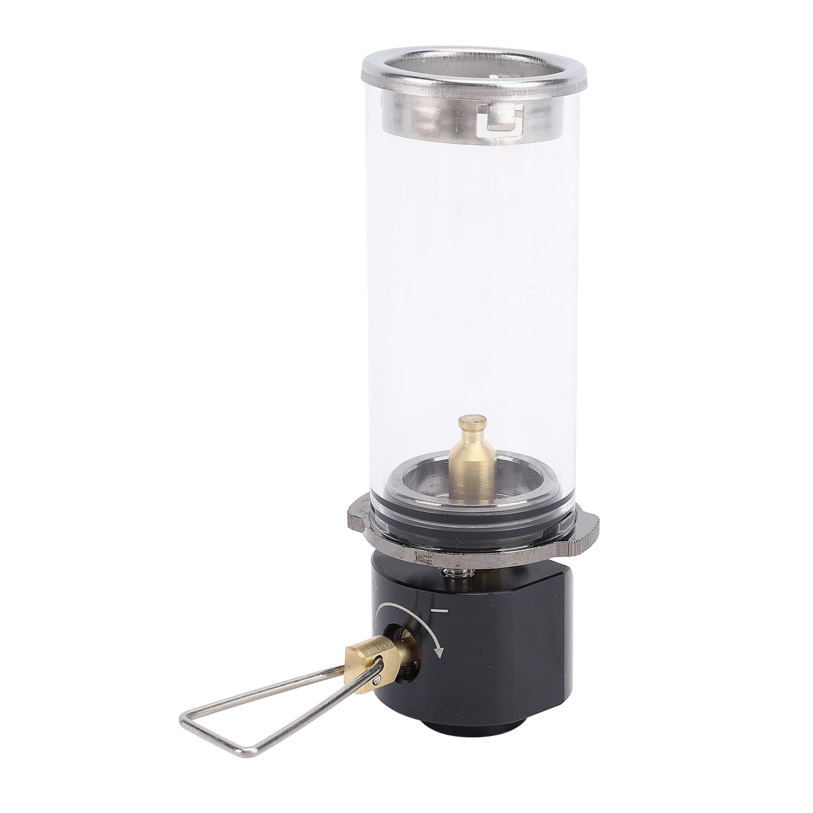 Camping Gas Lantern Aluminum Alloy Brass Glass Outdoor Gas Tent Lamp Vintage view 9