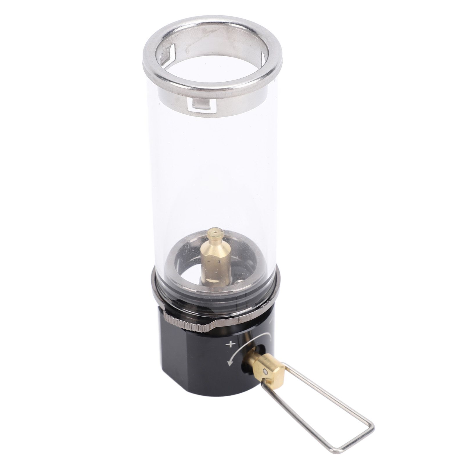 Camping Gas Lantern Aluminum Alloy Brass Glass Outdoor Gas Tent Lamp Vintage view 11