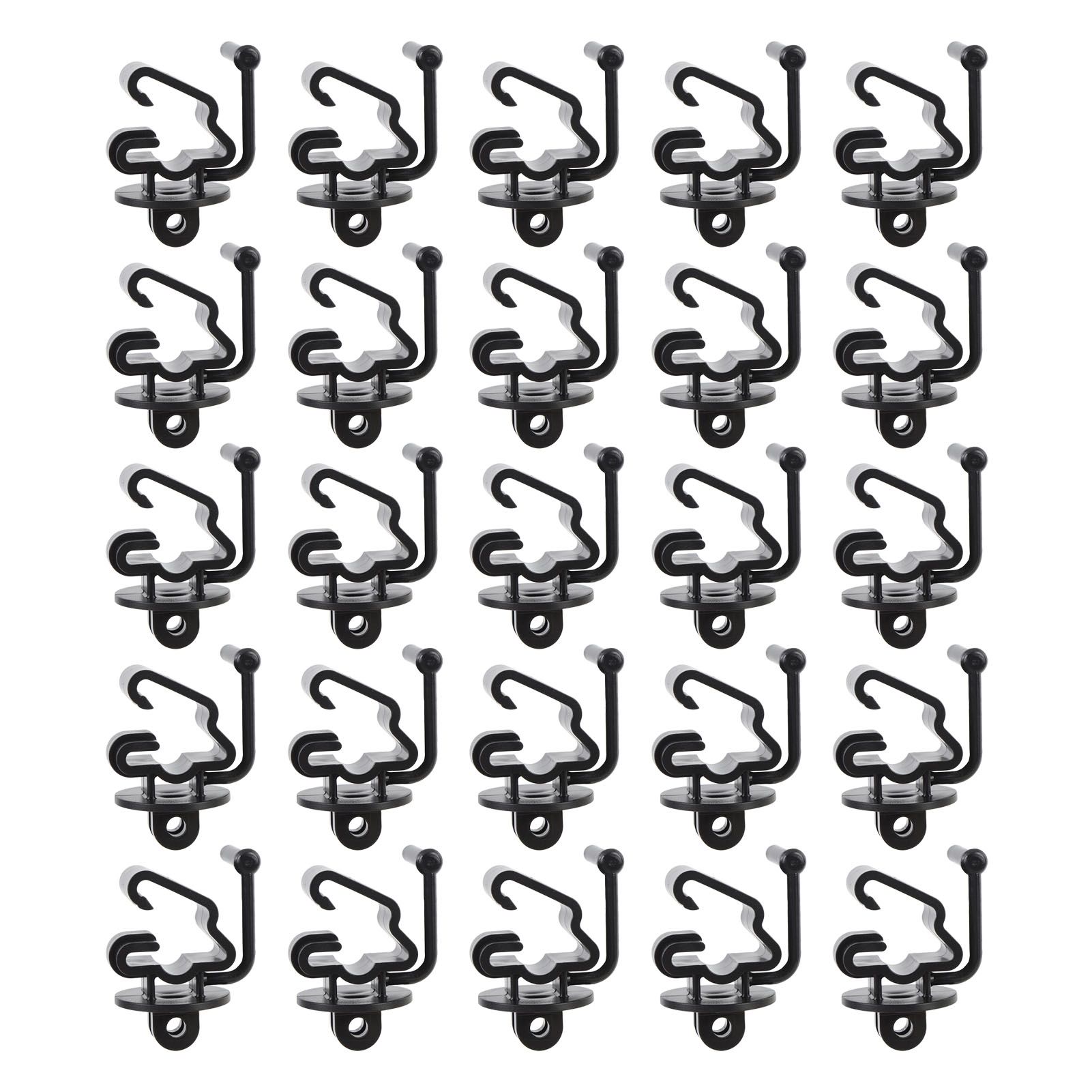25PCS T Post Insulators Electric Fence Pinlock Insulator Wire Holding Clips view 3