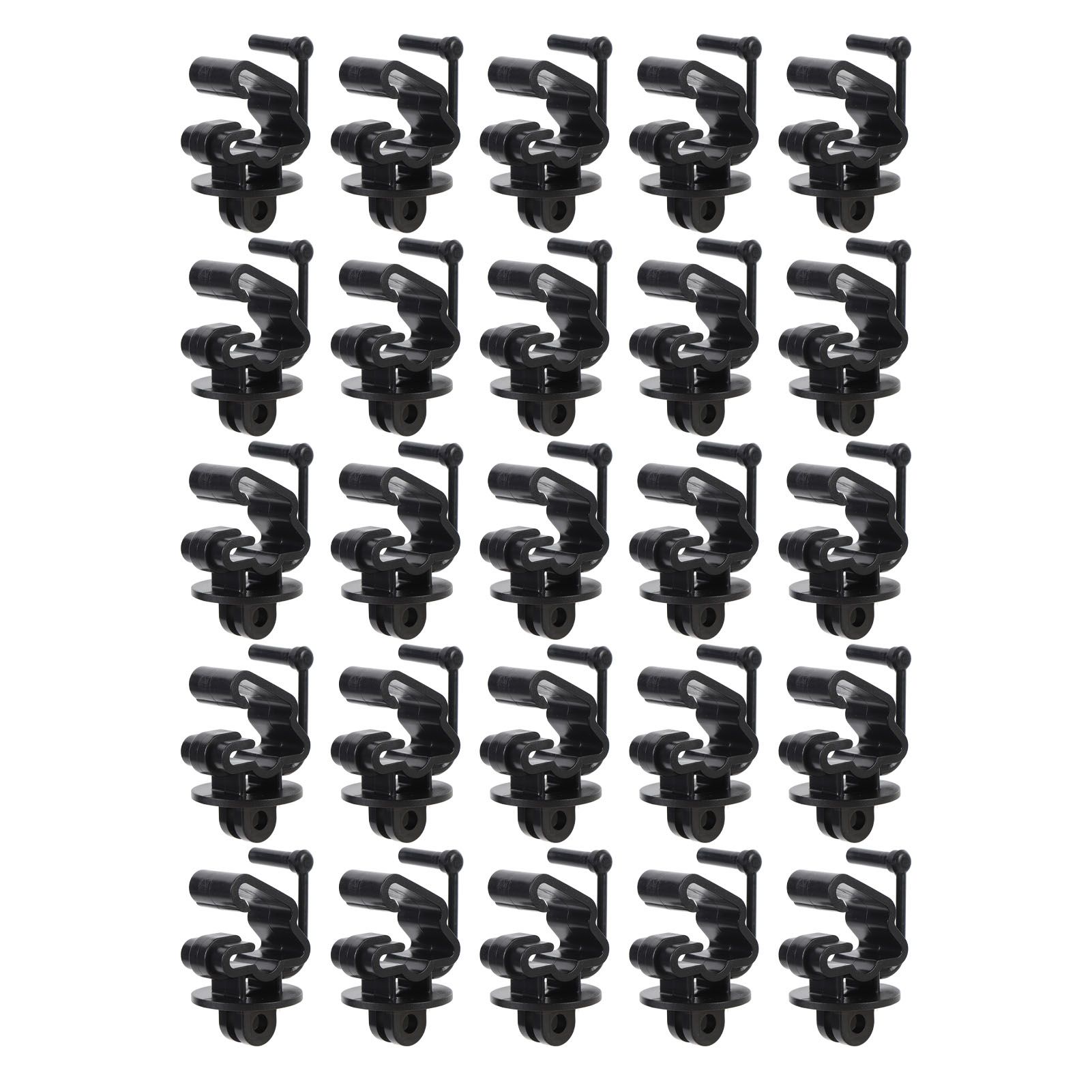 25PCS T Post Insulators Electric Fence Pinlock Insulator Wire Holding Clips view 4