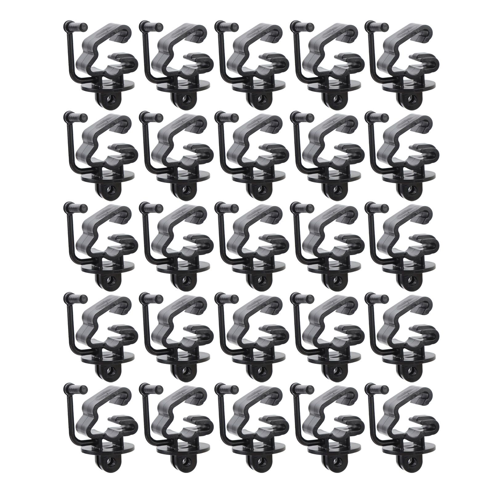 25PCS T Post Insulators Electric Fence Pinlock Insulator Wire Holding Clips view 5
