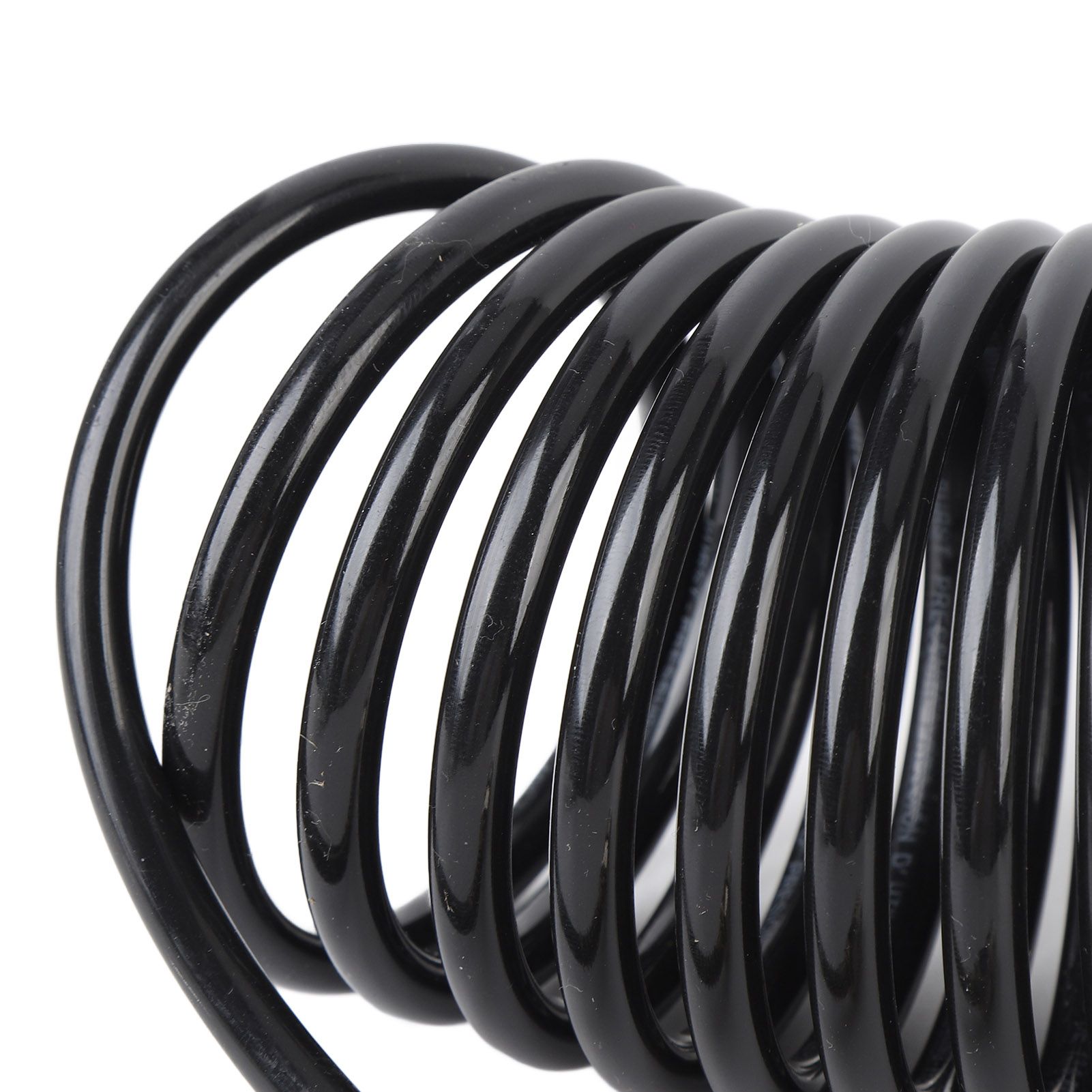 Spiral Air Hose 1/4 Inch ID 16.4ft Length PE Copper Non Tangling Anti Twisting view 2
