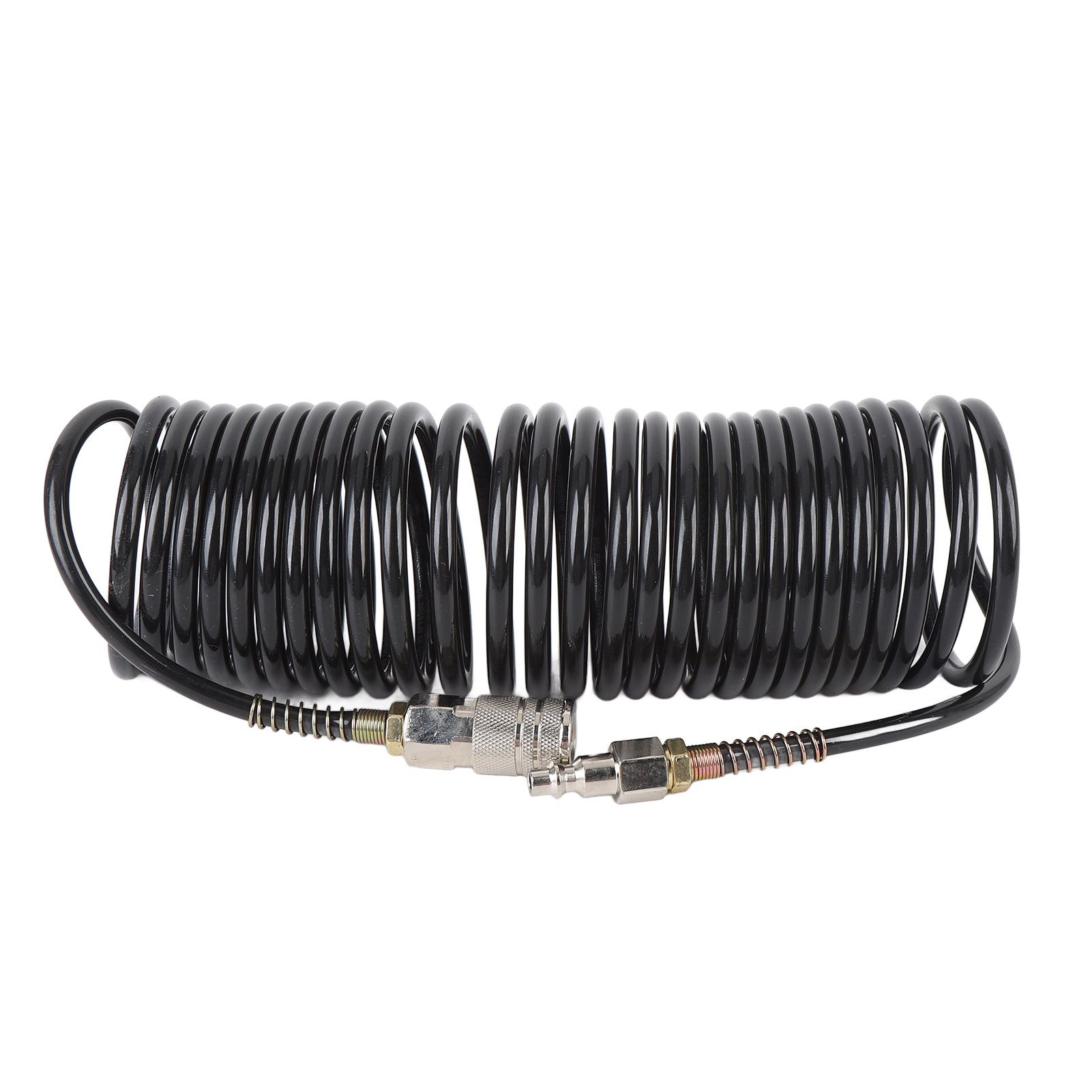 Spiral Air Hose 1/4 Inch ID 16.4ft Length PE Copper Non Tangling Anti Twisting view 3