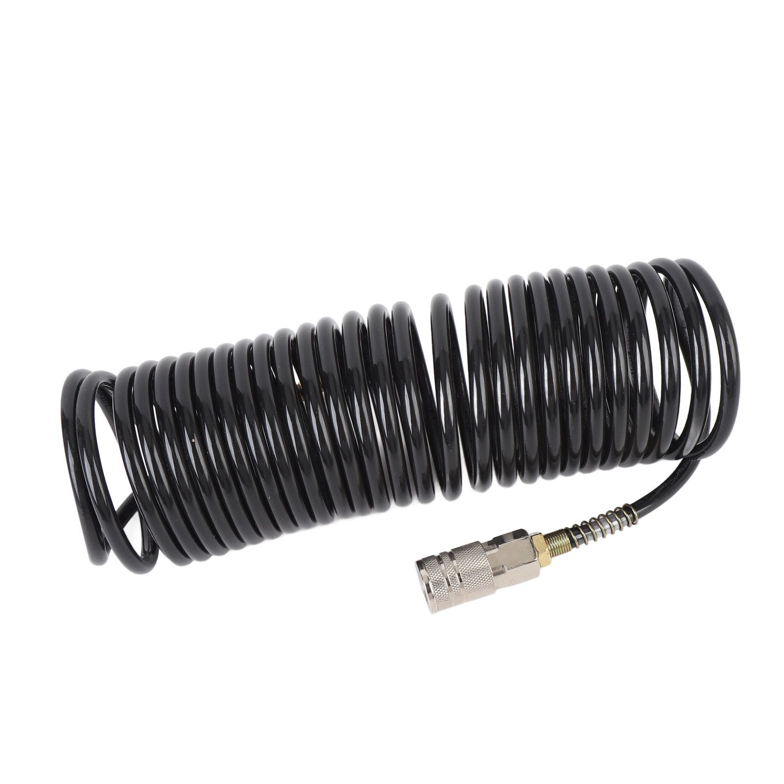 Spiral Air Hose 1/4 Inch ID 16.4ft Length PE Copper Non Tangling Anti Twisting view 4
